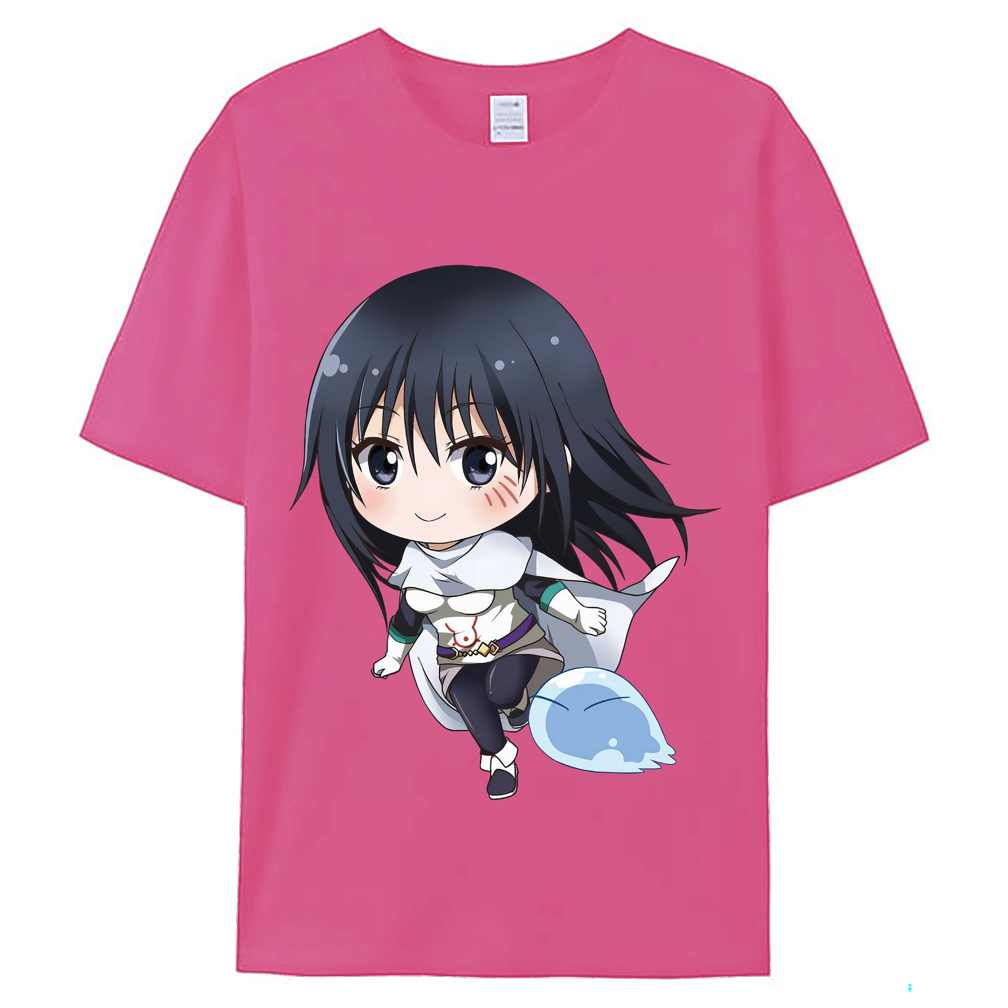（画像用） 転スラ Regarding Reincarnated to Slime レディースカジュアルプリントTシャツ（綿100％）