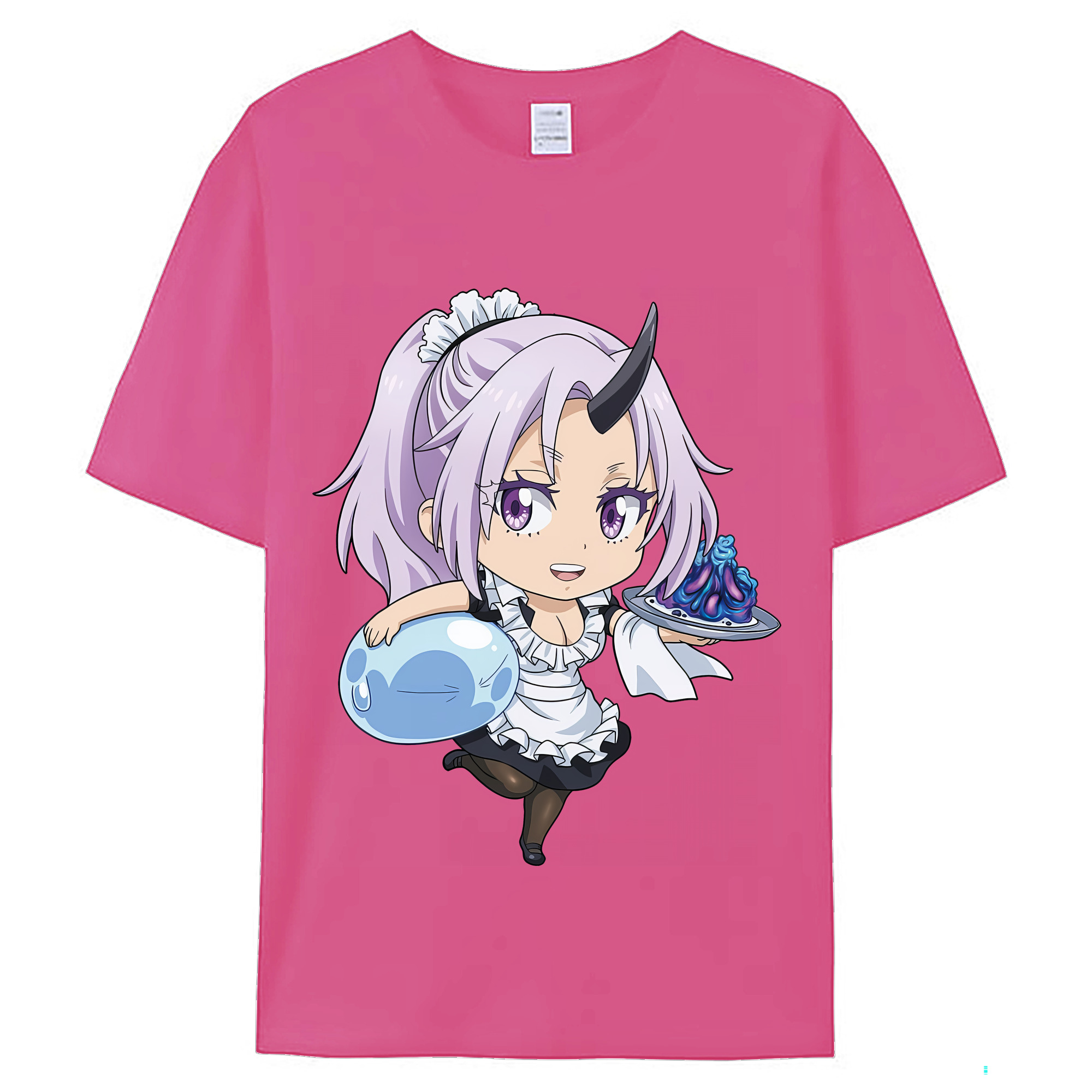 （画像用） 転スラ Regarding Reincarnated to Slime レディースカジュアルプリントTシャツ（綿100％）