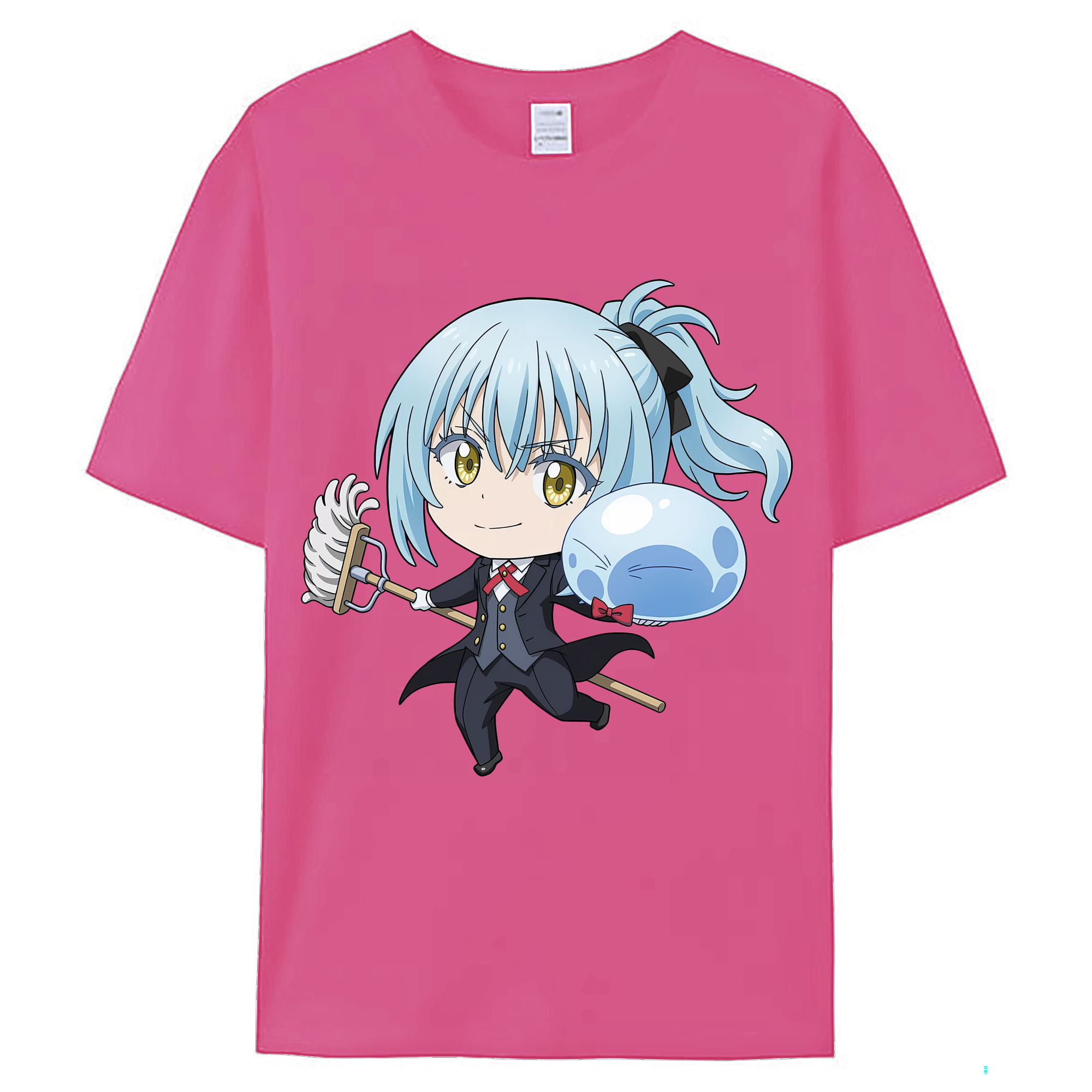 （画像用） 転スラ Regarding Reincarnated to Slime レディースカジュアルプリントTシャツ（綿100％）