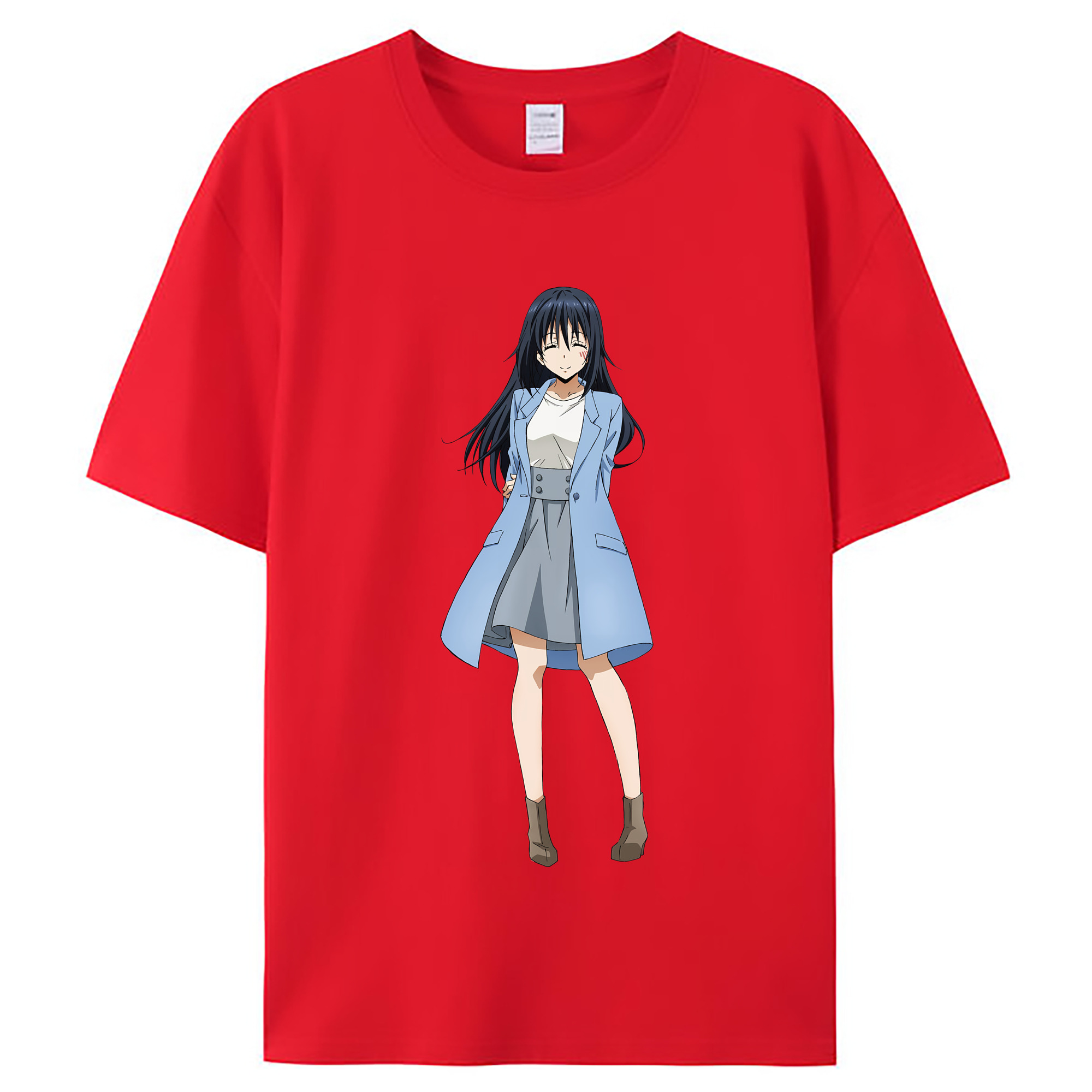 （画像用） 転スラ Regarding Reincarnated to Slime レディースカジュアルプリントTシャツ（綿100％）