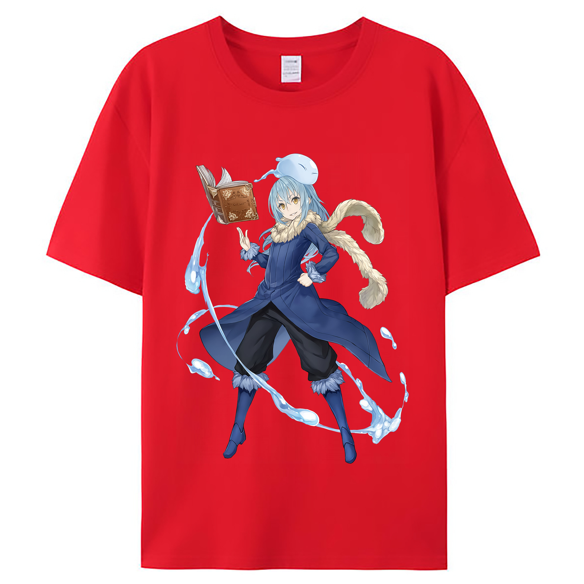 （画像用） 転スラ Regarding Reincarnated to Slime レディースカジュアルプリントTシャツ（綿100％）