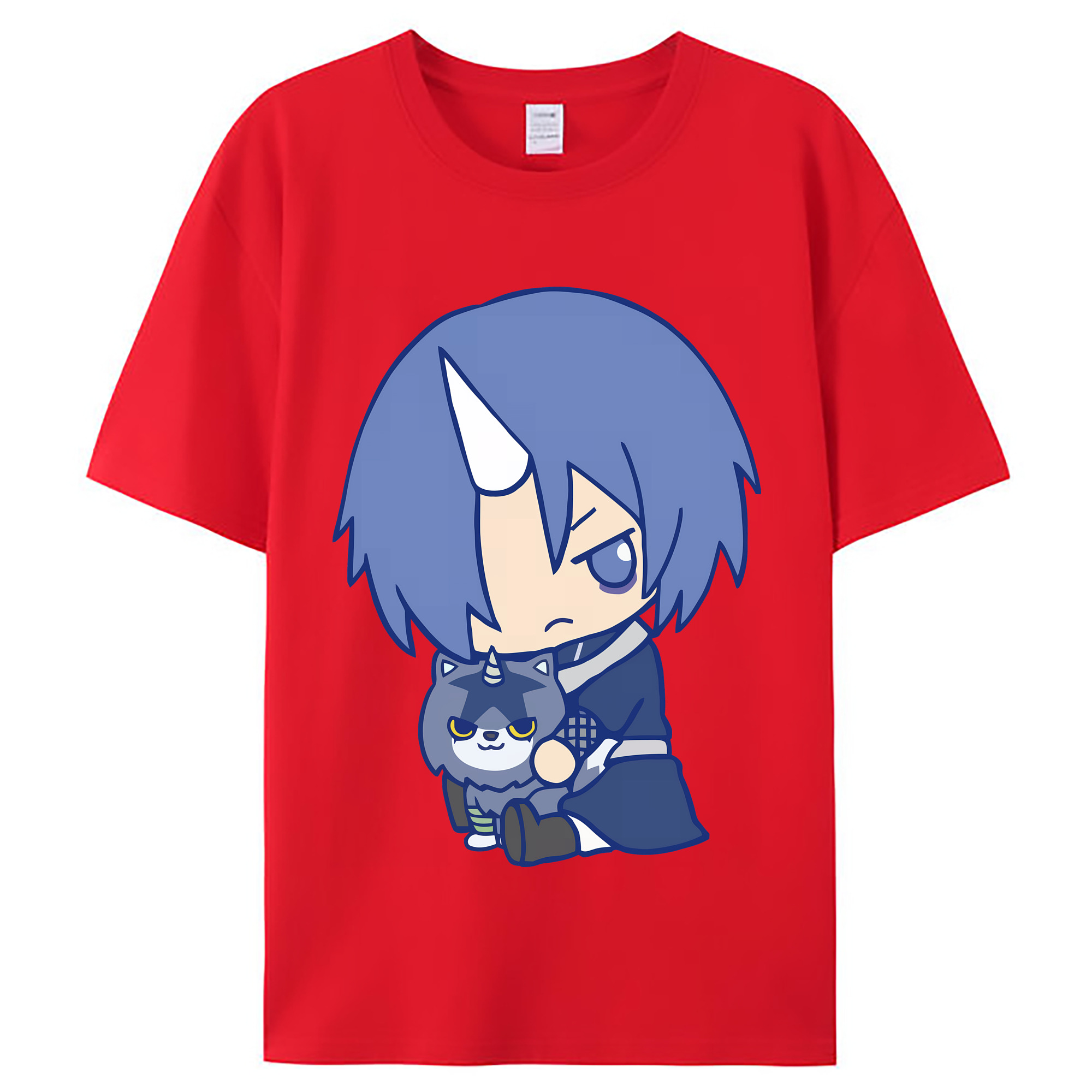 （画像用） 転スラ Regarding Reincarnated to Slime レディースカジュアルプリントTシャツ（綿100％）