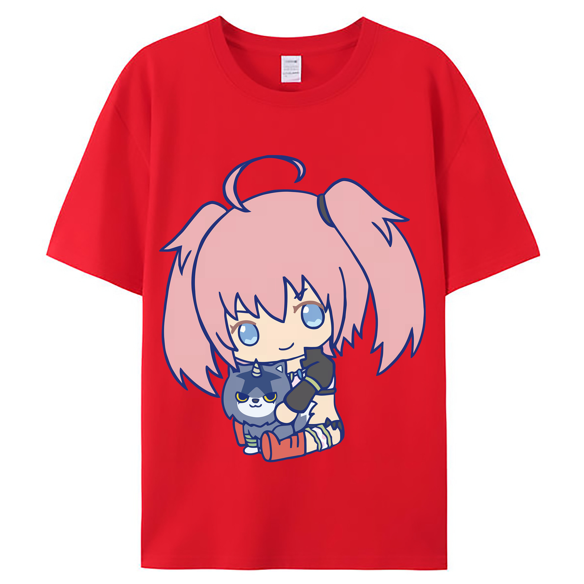 （画像用） 転スラ Regarding Reincarnated to Slime レディースカジュアルプリントTシャツ（綿100％）