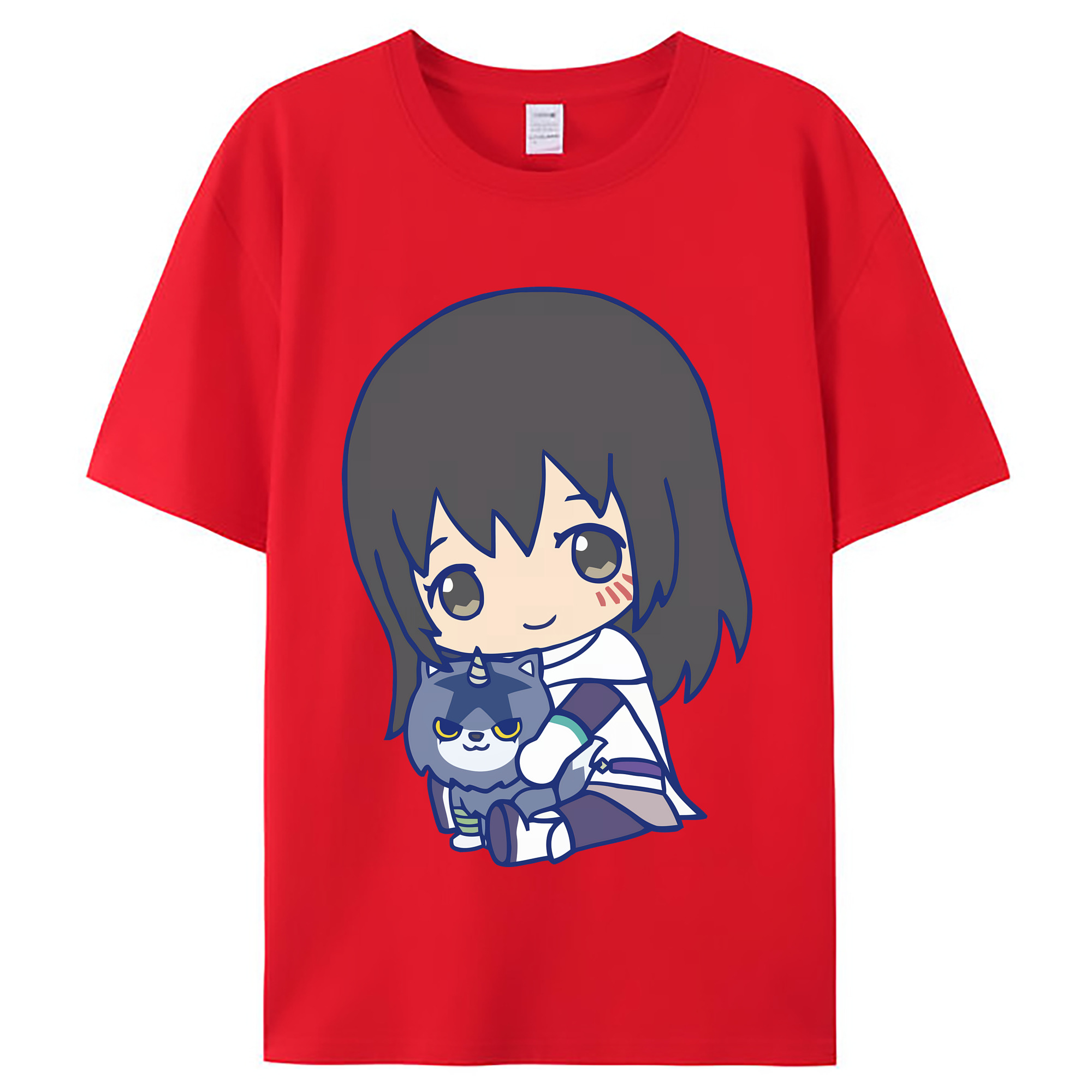（画像用） 転スラ Regarding Reincarnated to Slime レディースカジュアルプリントTシャツ（綿100％）