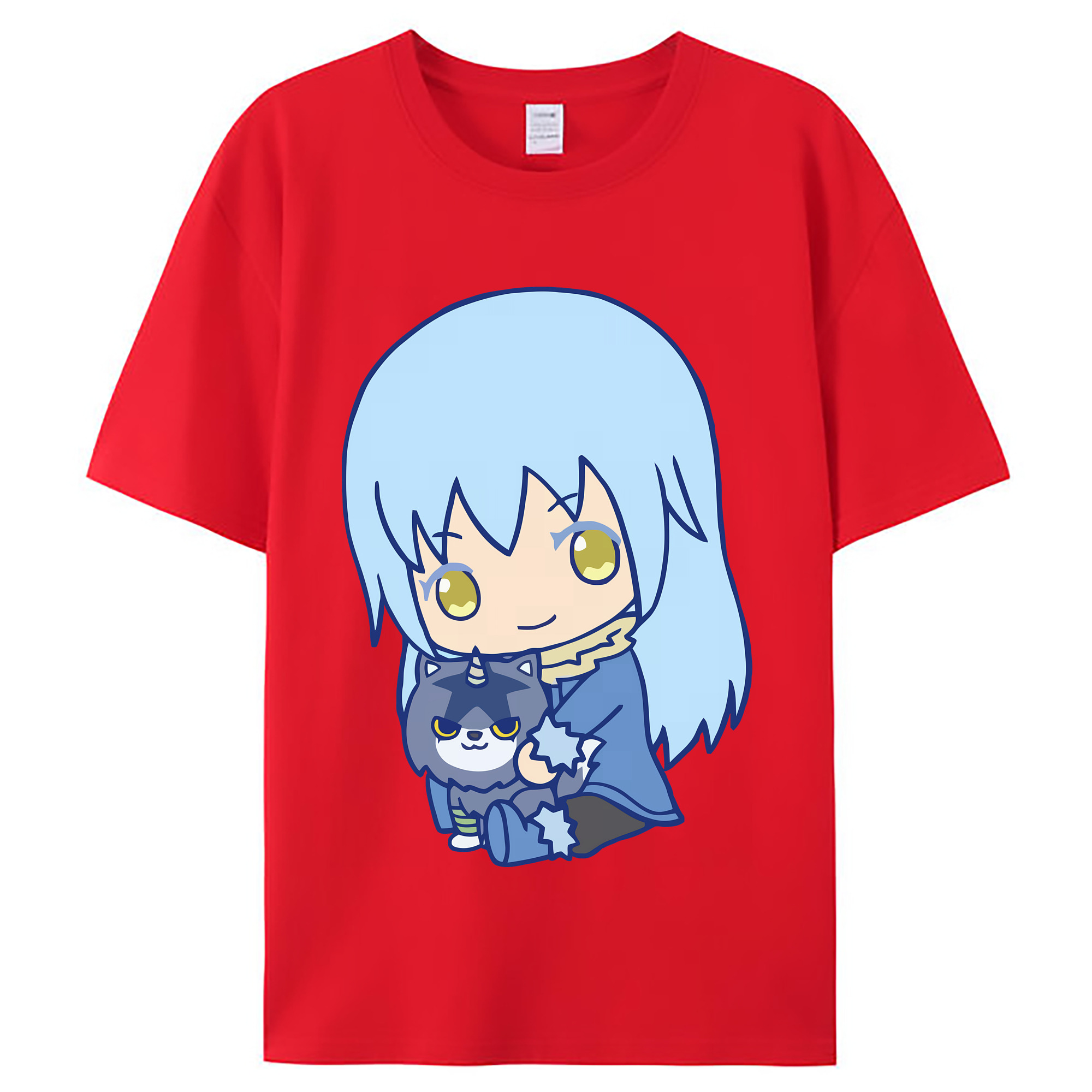 （画像用） 転スラ Regarding Reincarnated to Slime レディースカジュアルプリントTシャツ（綿100％）