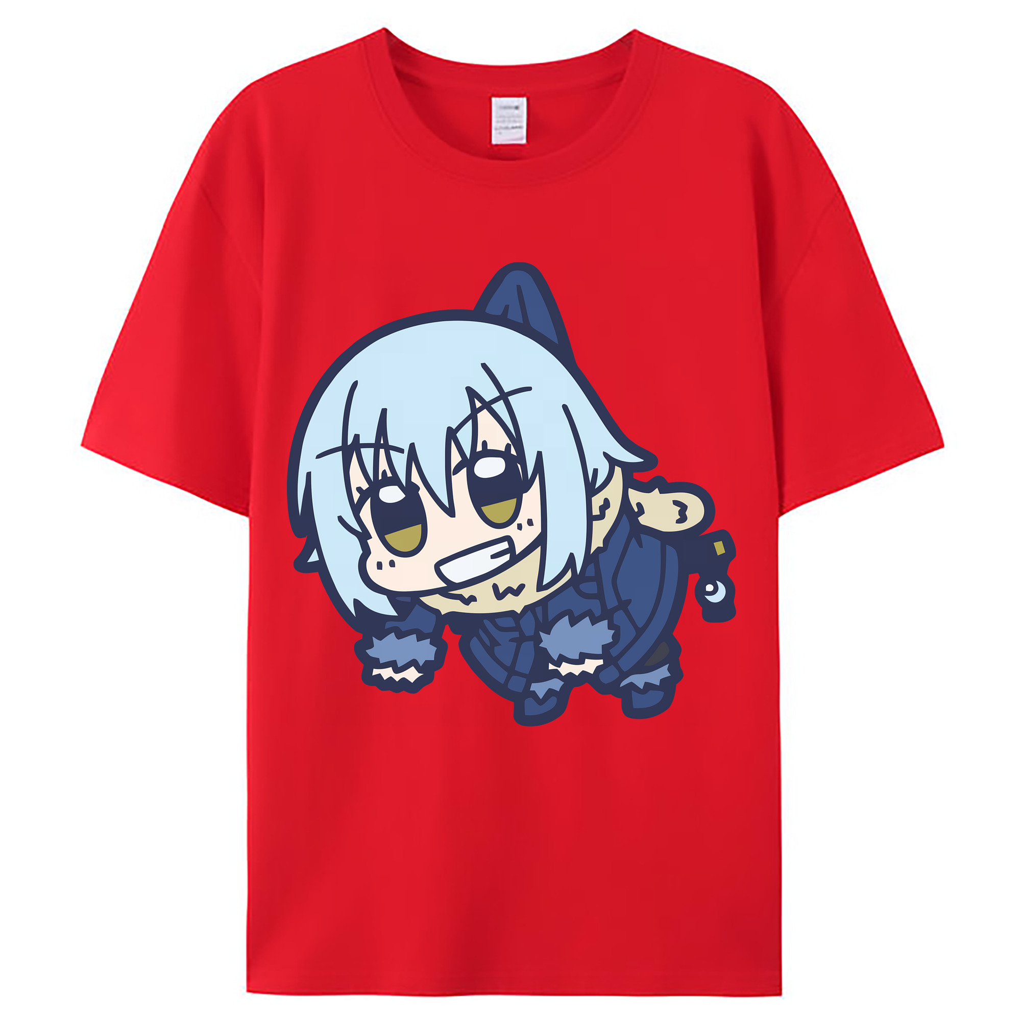 （画像用） 転スラ Regarding Reincarnated to Slime レディースカジュアルプリントTシャツ（綿100％）