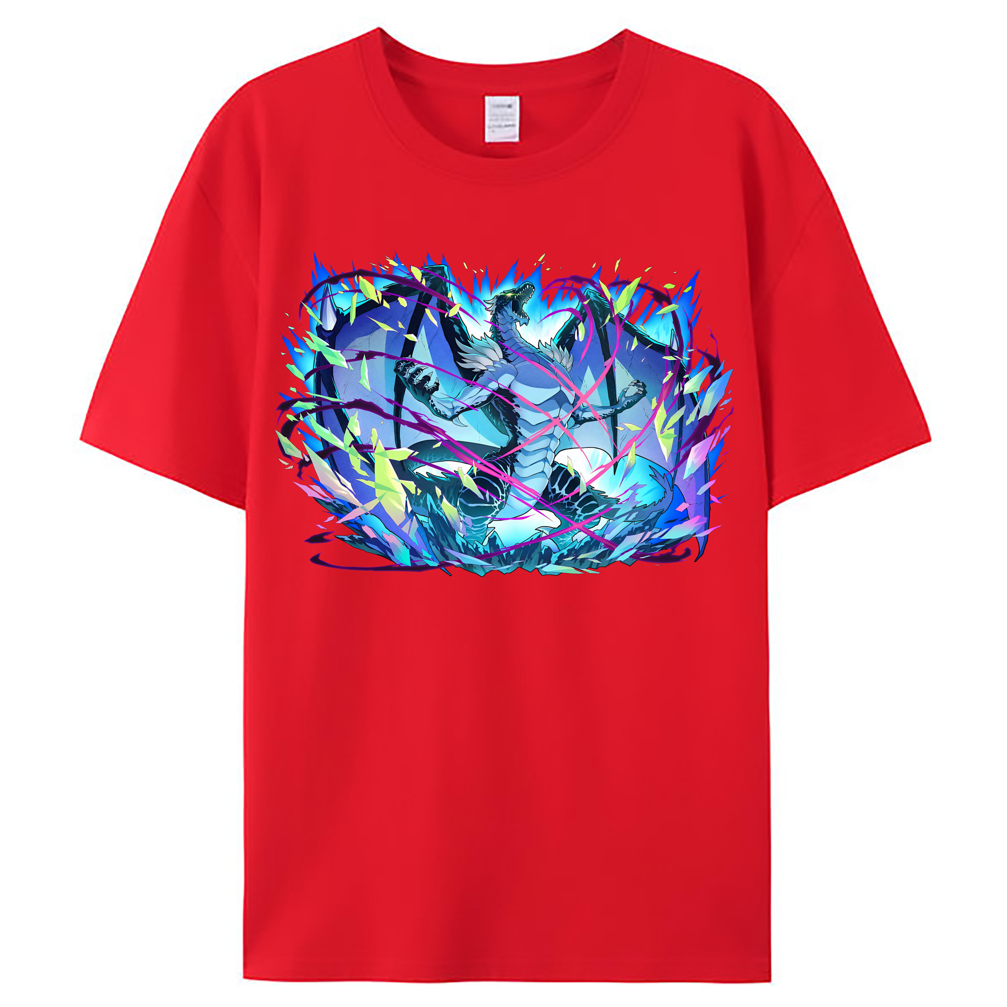 （画像用） 転スラ Regarding Reincarnated to Slime レディースカジュアルプリントTシャツ（綿100％）