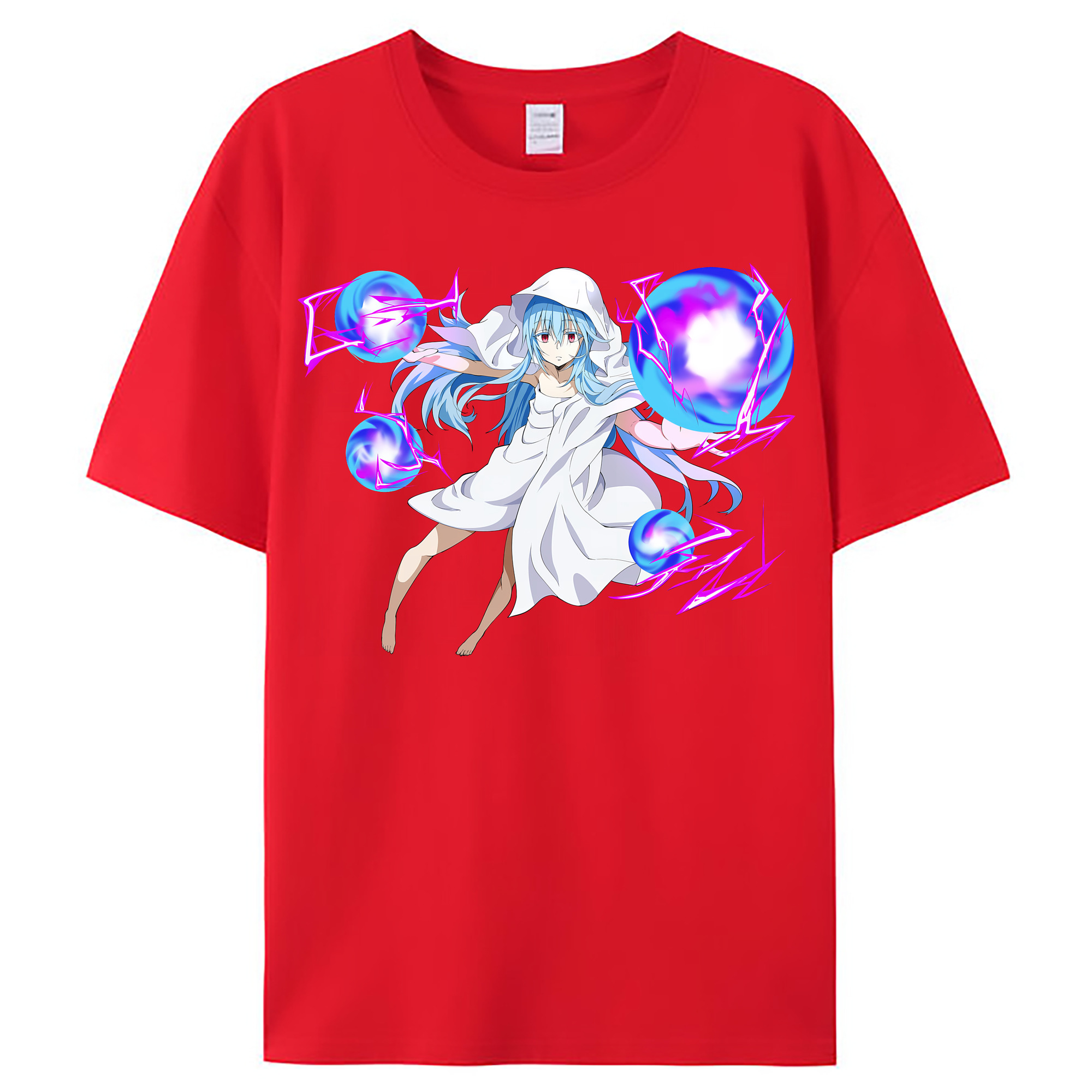 （画像用） 転スラ Regarding Reincarnated to Slime レディースカジュアルプリントTシャツ（綿100％）