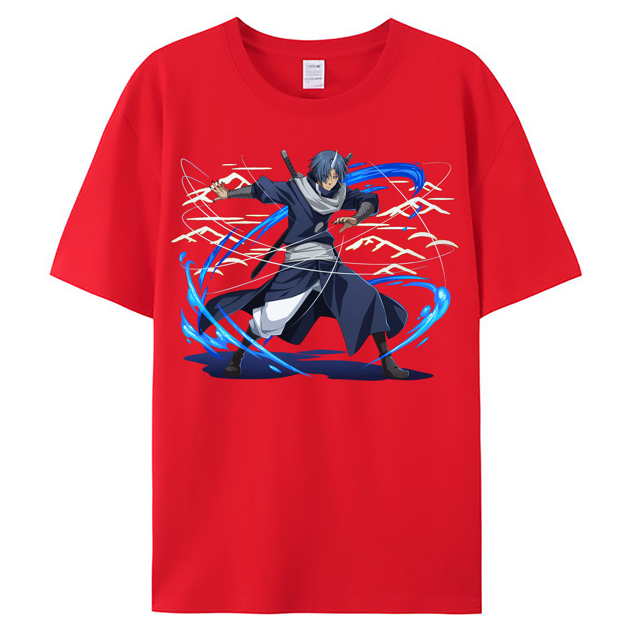 （画像用） 転スラ Regarding Reincarnated to Slime レディースカジュアルプリントTシャツ（綿100％）