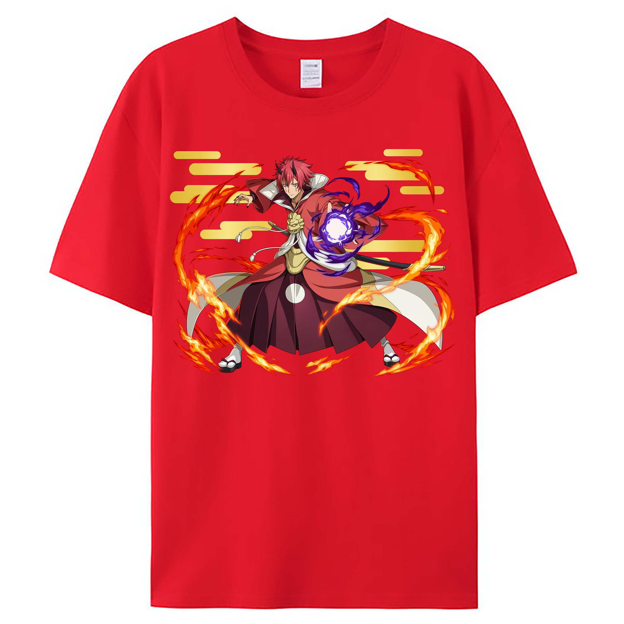 （画像用） 転スラ Regarding Reincarnated to Slime レディースカジュアルプリントTシャツ（綿100％）