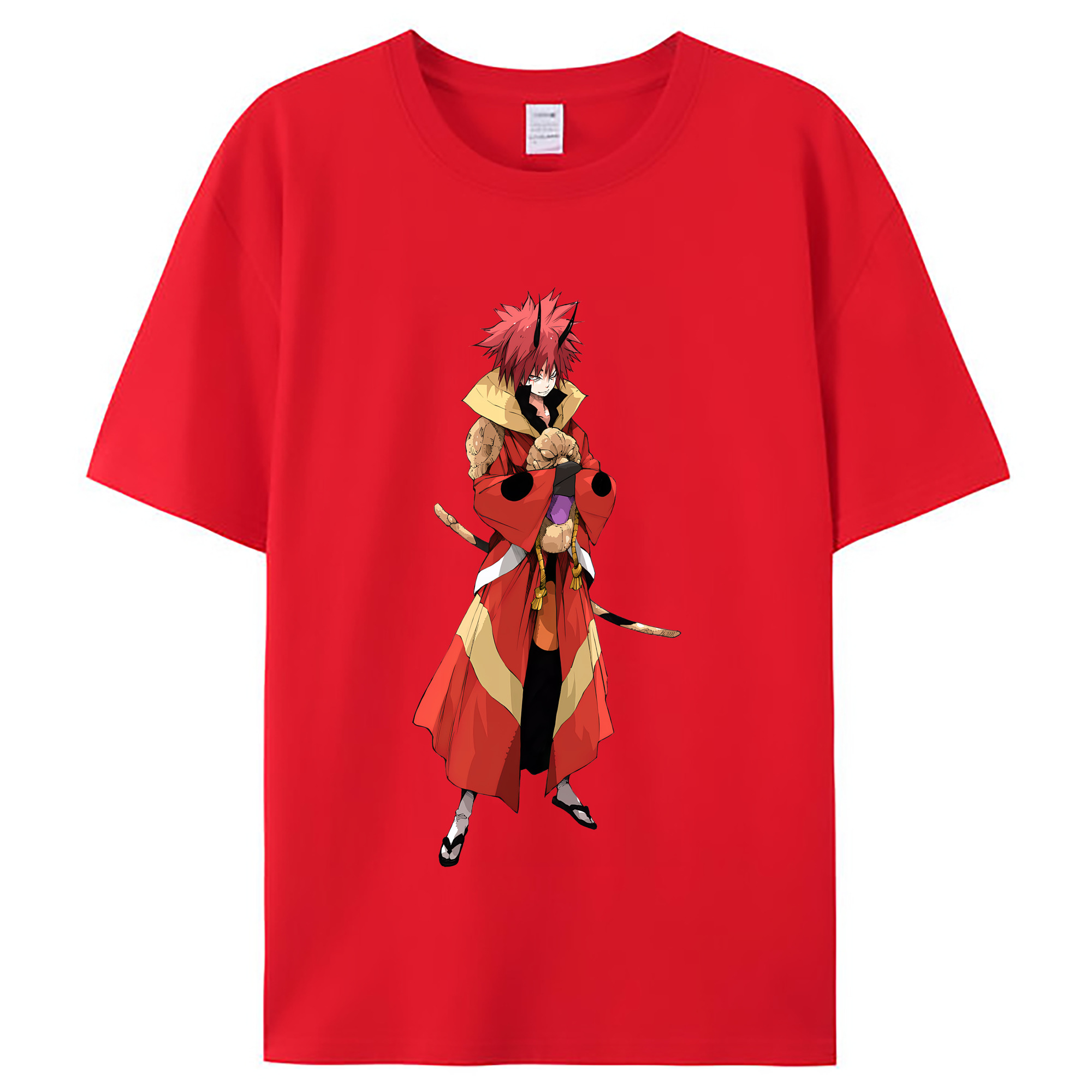（画像用） 転スラ Regarding Reincarnated to Slime レディースカジュアルプリントTシャツ（綿100％）