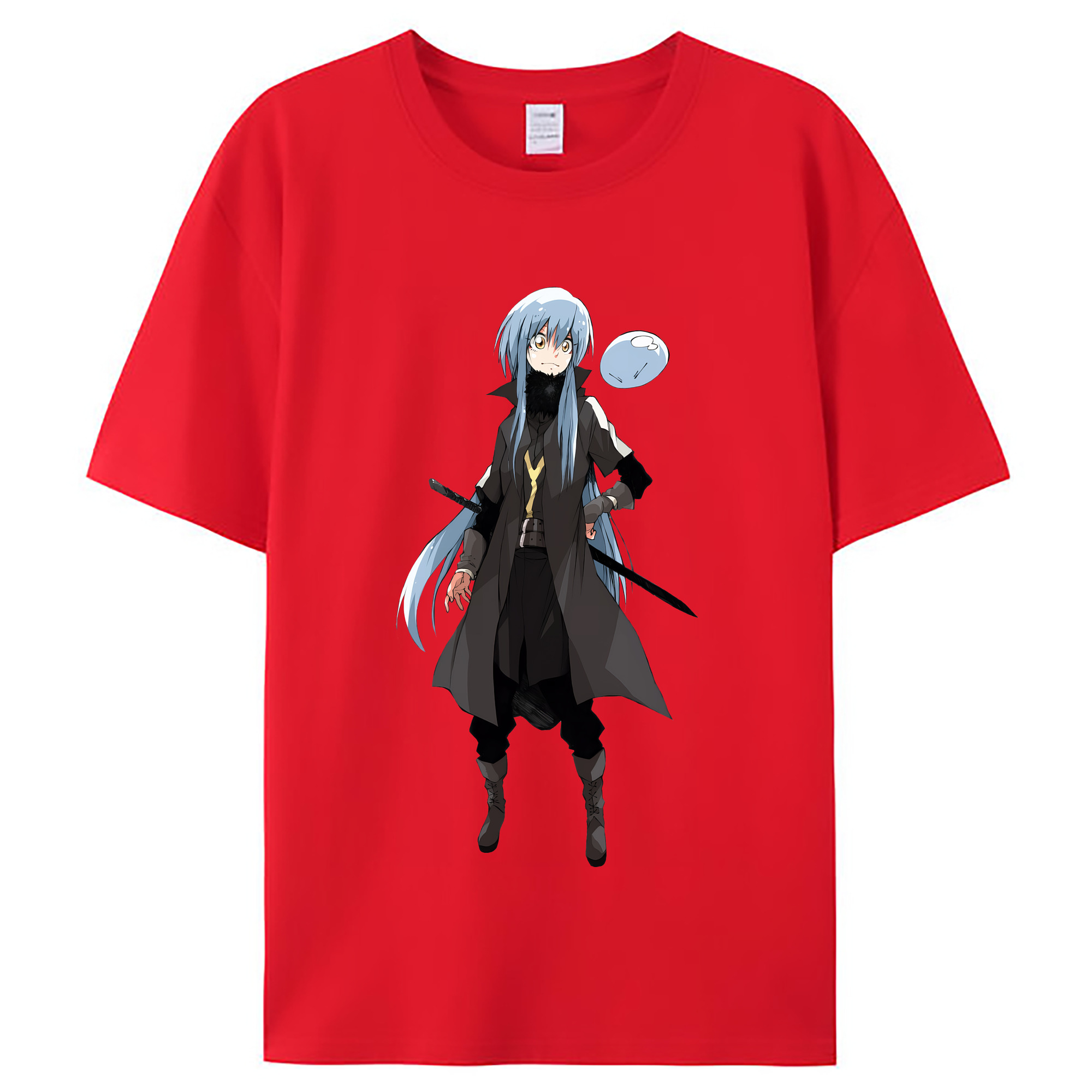 （画像用） 転スラ Regarding Reincarnated to Slime レディースカジュアルプリントTシャツ（綿100％）
