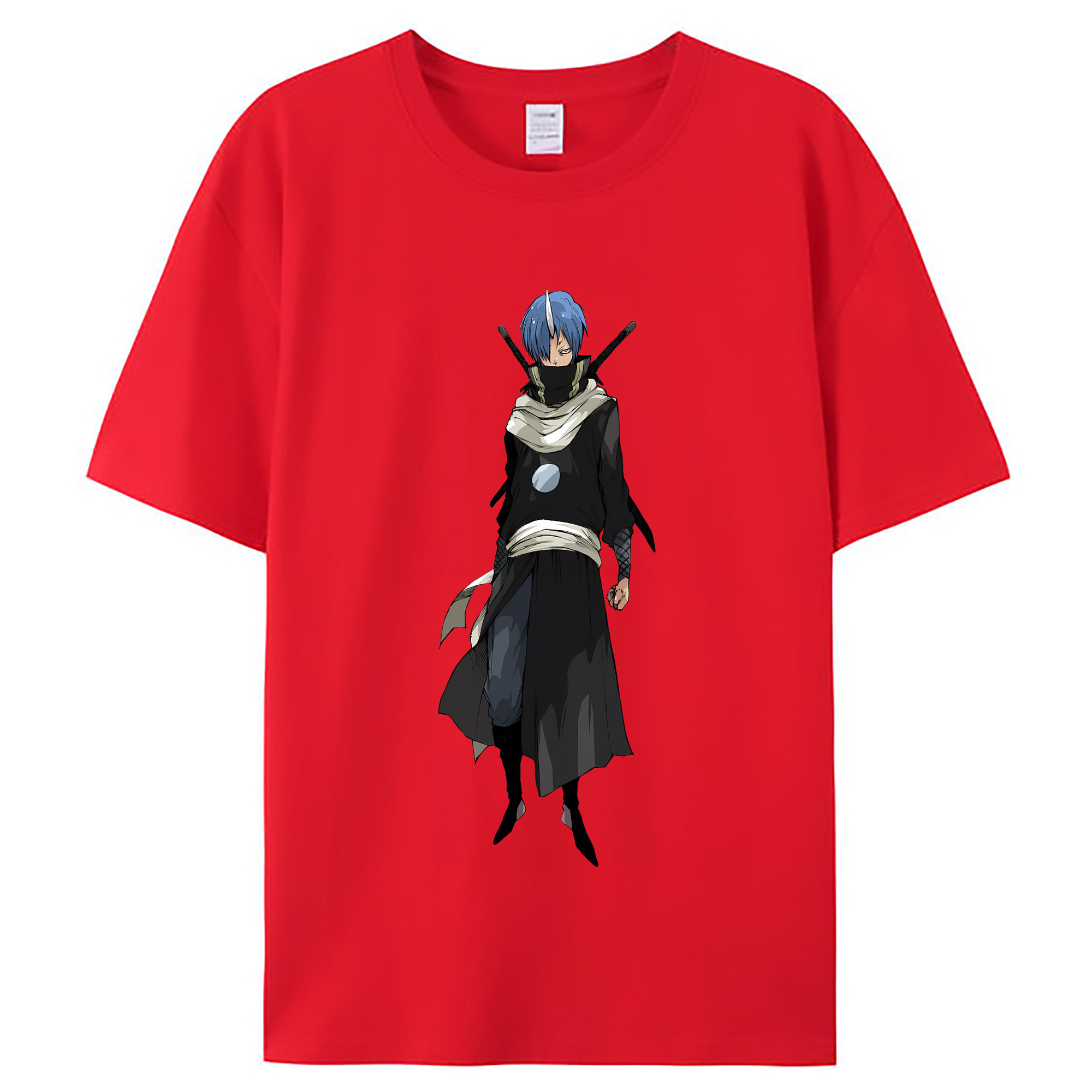 （画像用） 転スラ Regarding Reincarnated to Slime レディースカジュアルプリントTシャツ（綿100％）