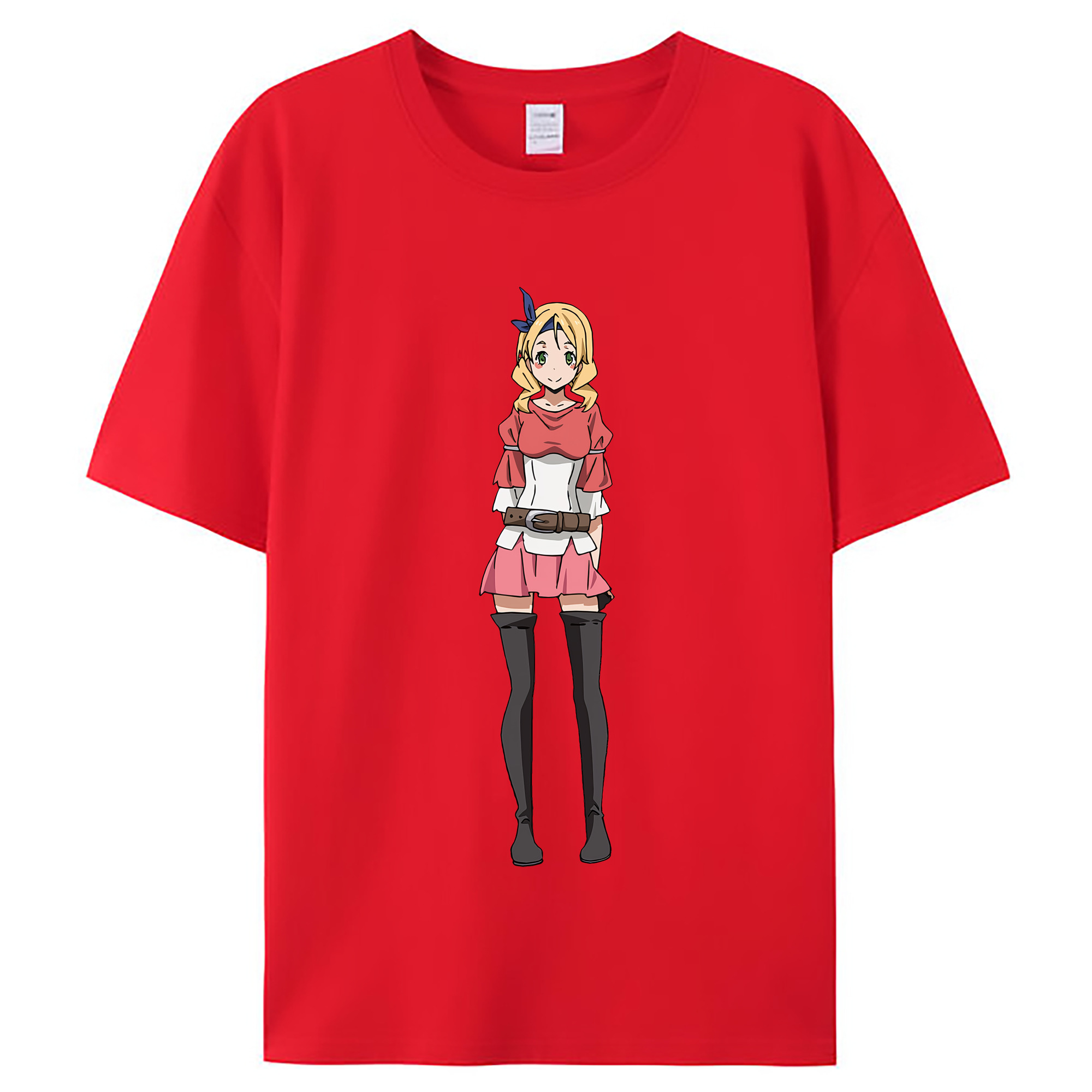 （画像用） 転スラ Regarding Reincarnated to Slime レディースカジュアルプリントTシャツ（綿100％）