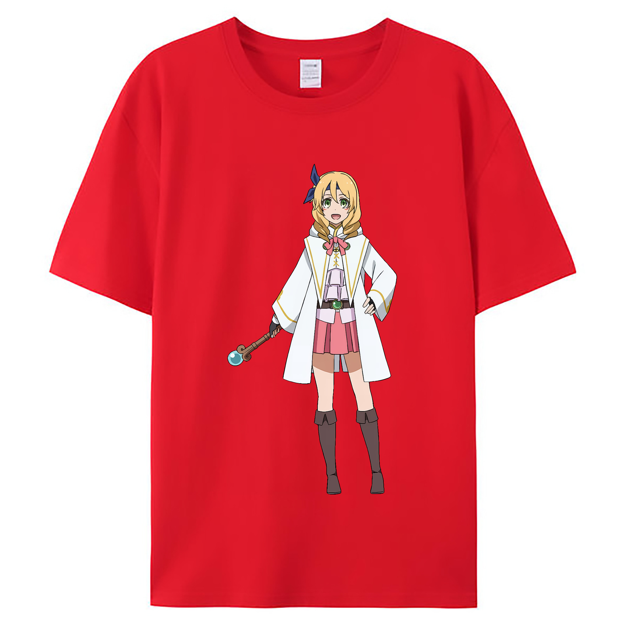 （画像用） 転スラ Regarding Reincarnated to Slime レディースカジュアルプリントTシャツ（綿100％）