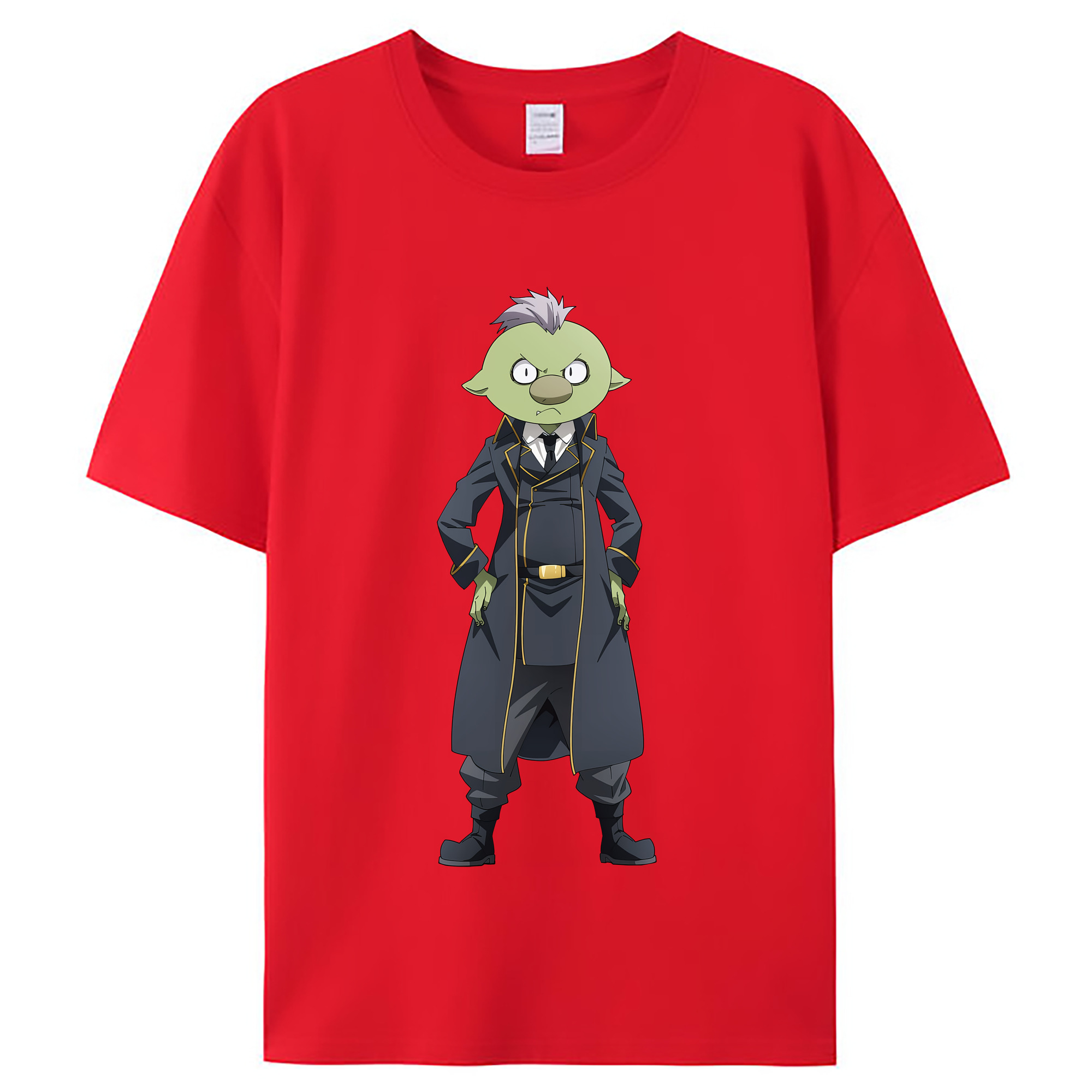 （画像用） 転スラ Regarding Reincarnated to Slime レディースカジュアルプリントTシャツ（綿100％）