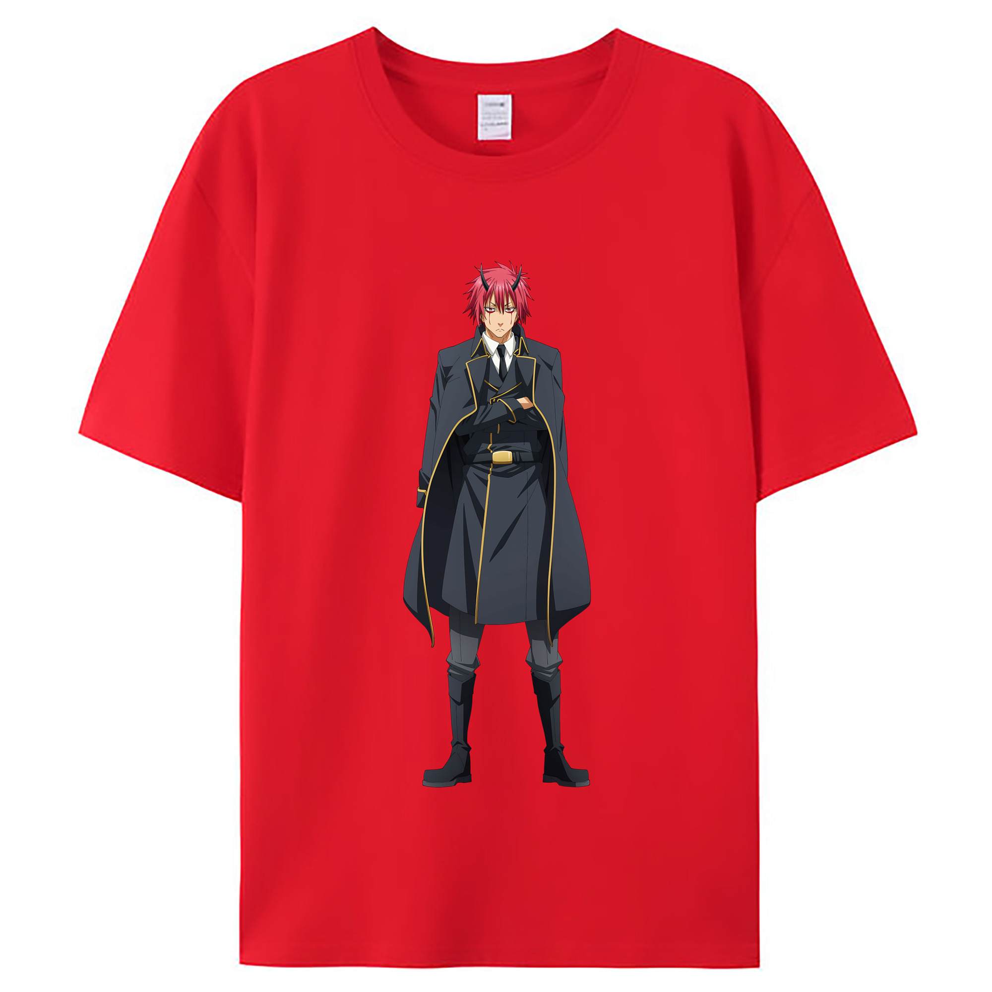 （画像用） 転スラ Regarding Reincarnated to Slime レディースカジュアルプリントTシャツ（綿100％）