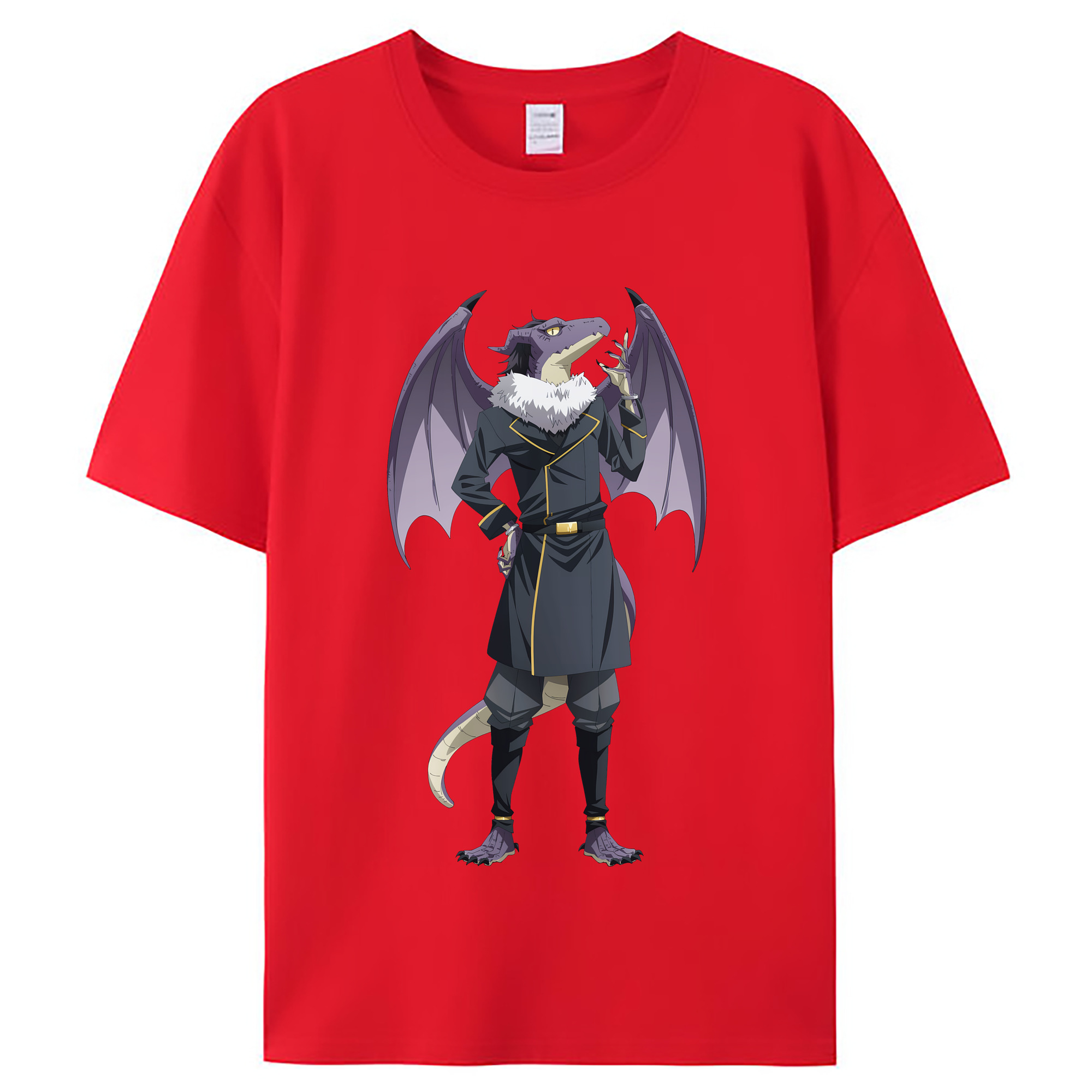 （画像用） 転スラ Regarding Reincarnated to Slime レディースカジュアルプリントTシャツ（綿100％）