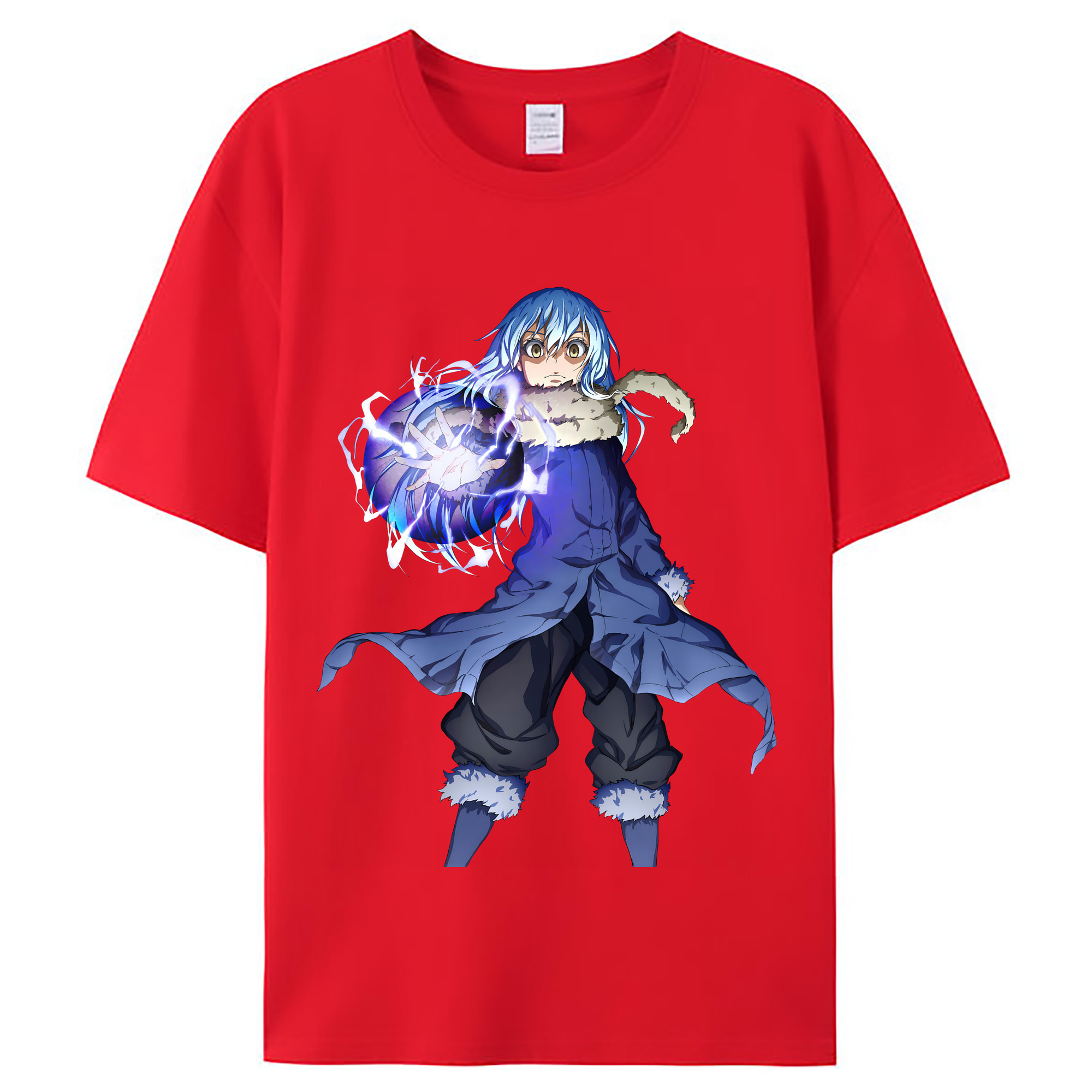 （画像用） 転スラ Regarding Reincarnated to Slime レディースカジュアルプリントTシャツ（綿100％）