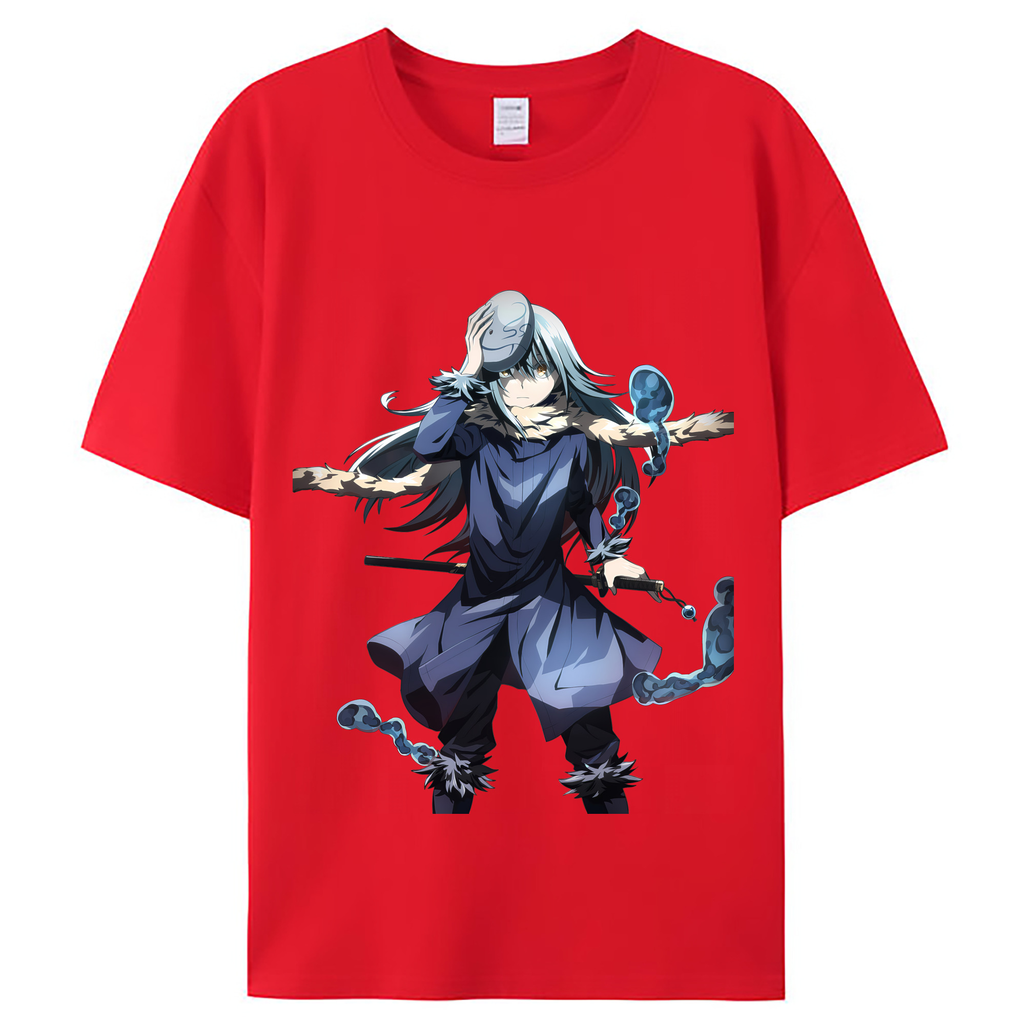 （画像用） 転スラ Regarding Reincarnated to Slime レディースカジュアルプリントTシャツ（綿100％）