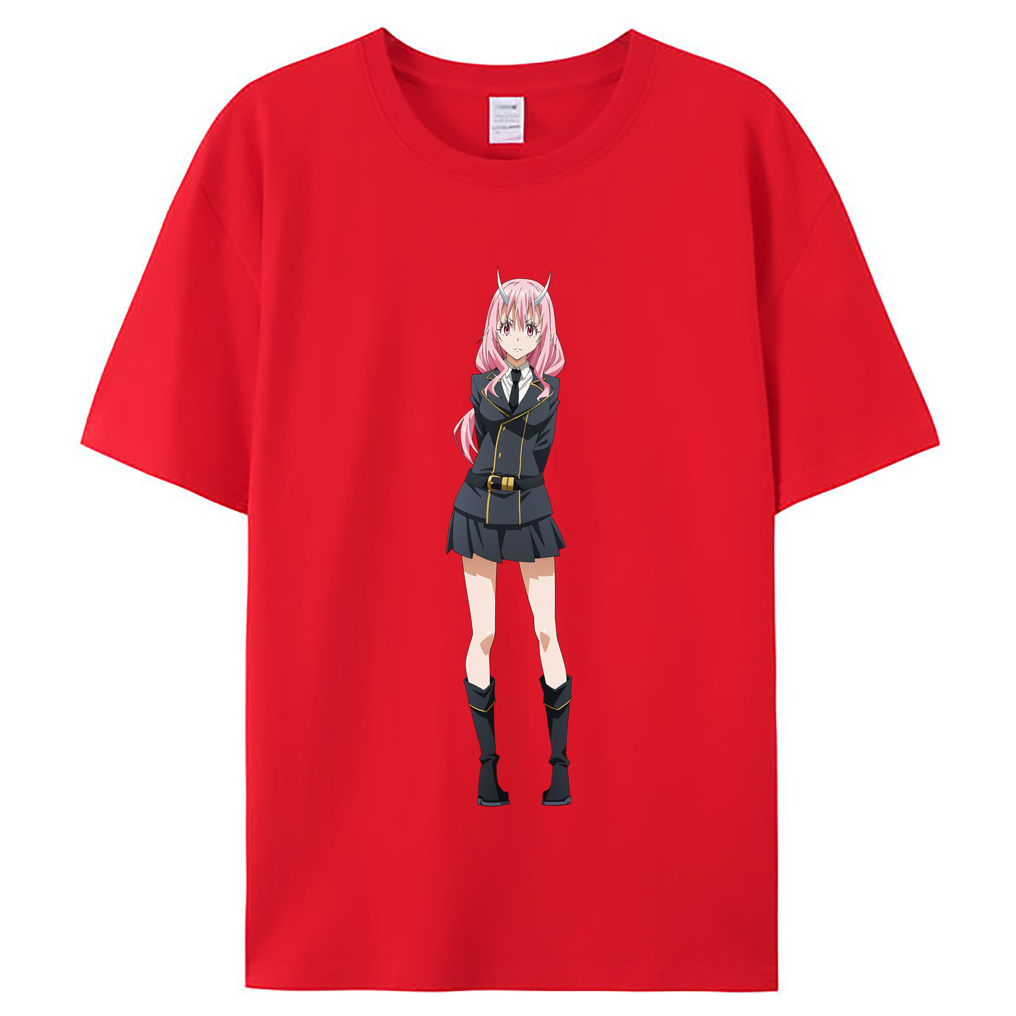 （画像用） 転スラ Regarding Reincarnated to Slime レディースカジュアルプリントTシャツ（綿100％）