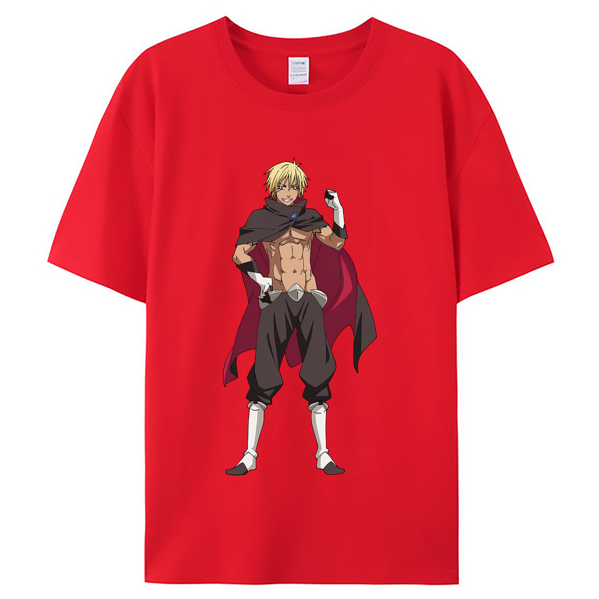 （画像用） 転スラ Regarding Reincarnated to Slime レディースカジュアルプリントTシャツ（綿100％）