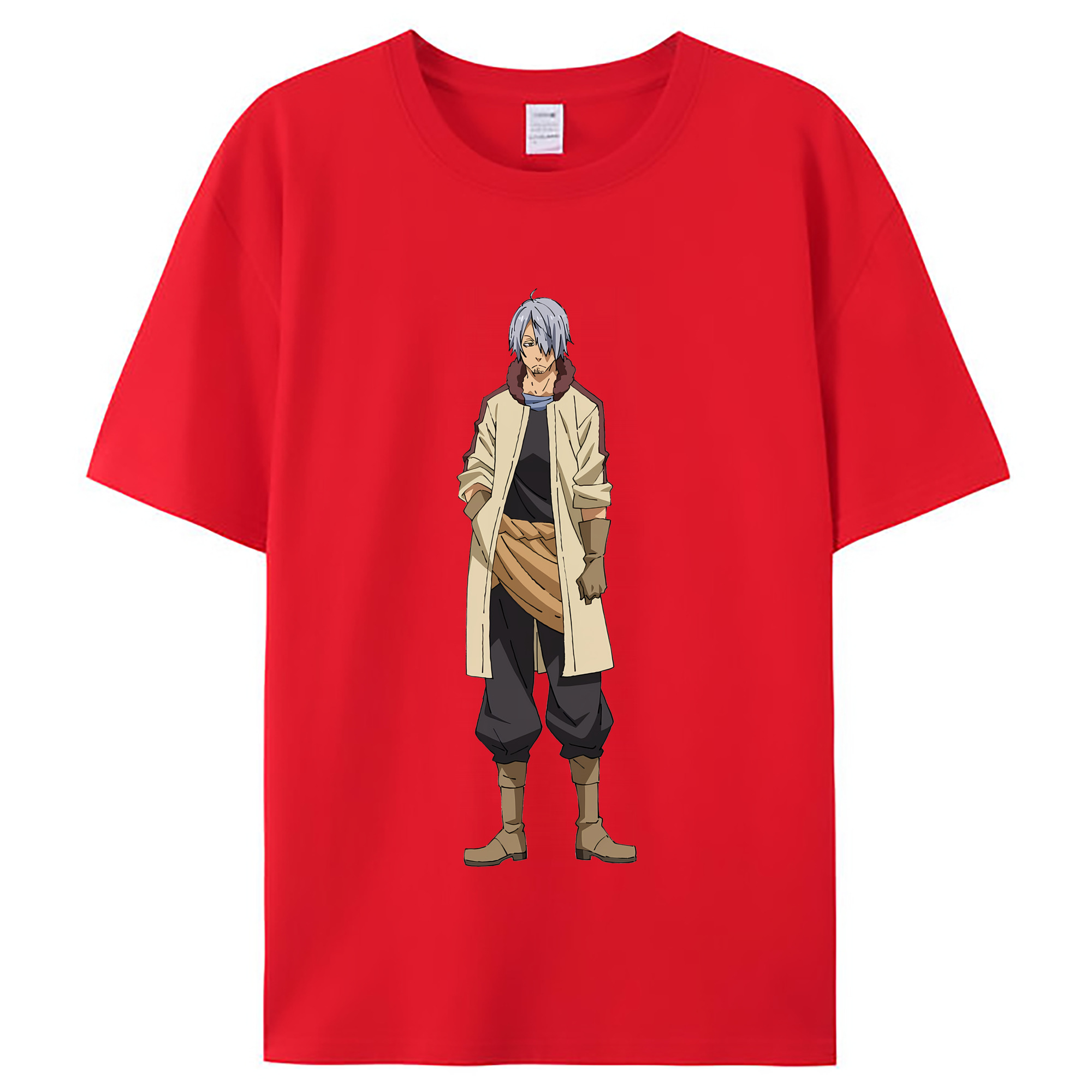 （画像用） 転スラ Regarding Reincarnated to Slime レディースカジュアルプリントTシャツ（綿100％）