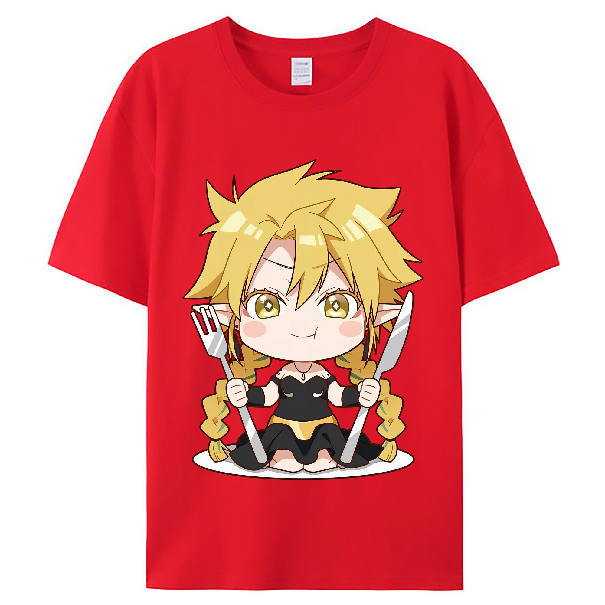 （画像用） 転スラ Regarding Reincarnated to Slime レディースカジュアルプリントTシャツ（綿100％）