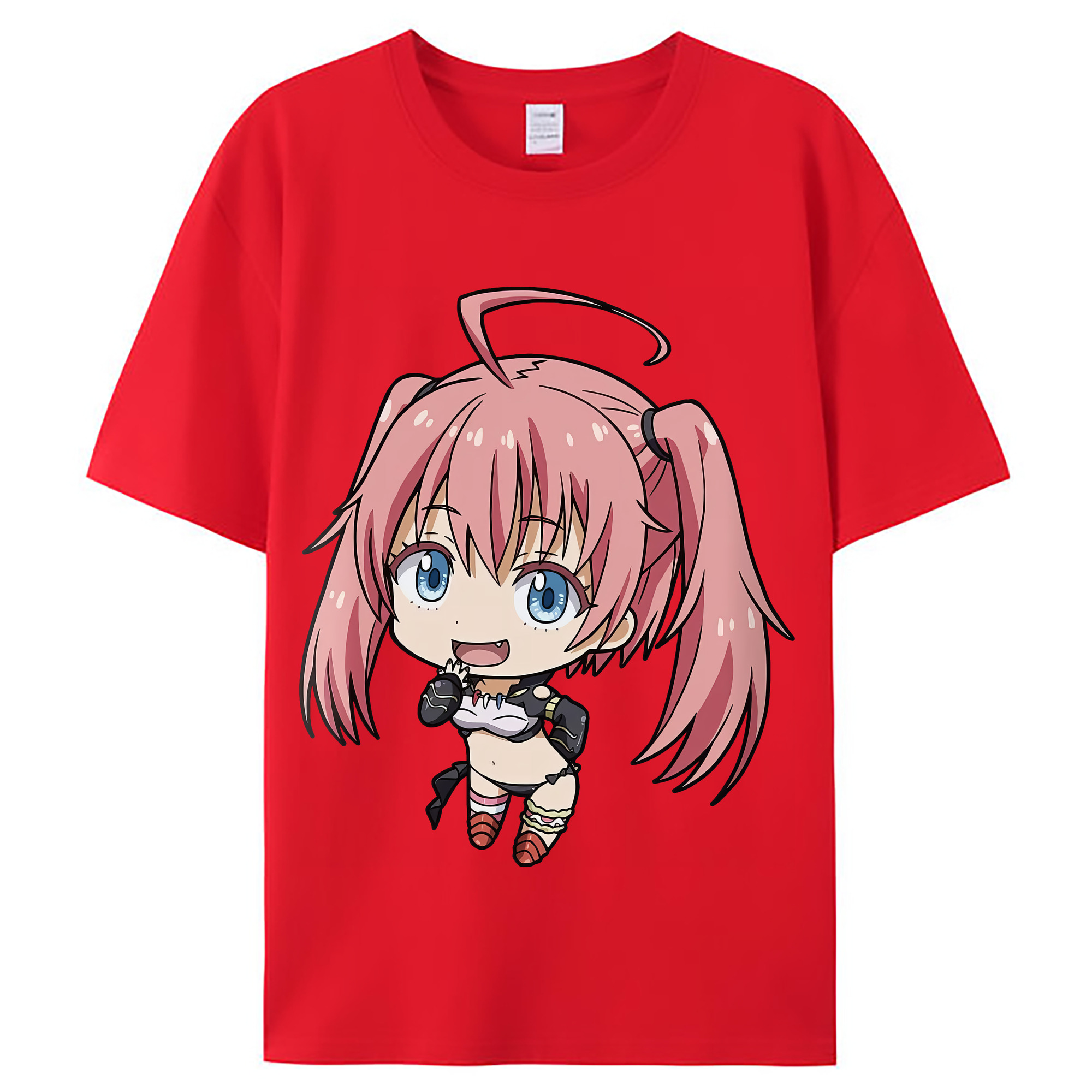 （画像用） 転スラ Regarding Reincarnated to Slime レディースカジュアルプリントTシャツ（綿100％）