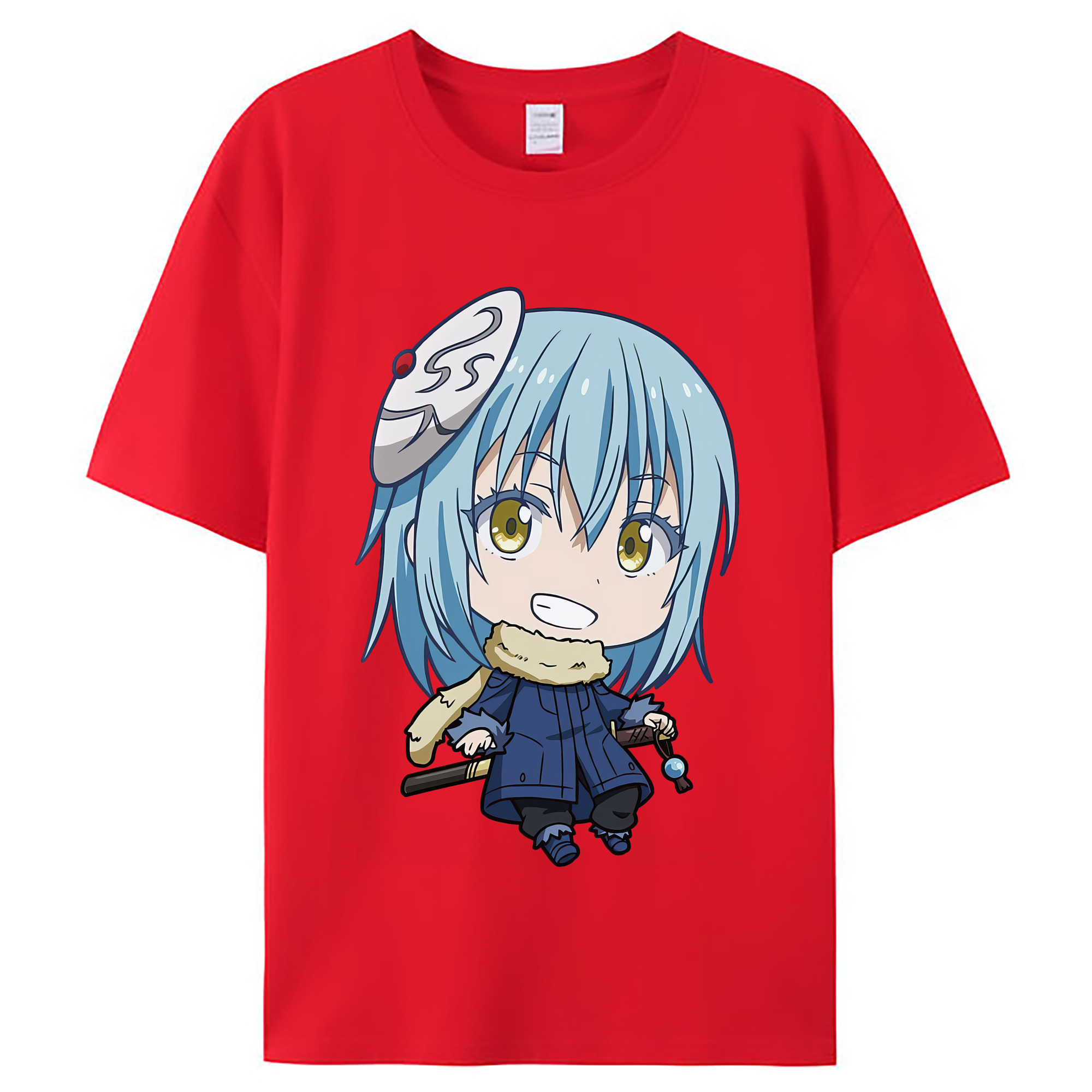 （画像用） 転スラ Regarding Reincarnated to Slime レディースカジュアルプリントTシャツ（綿100％）