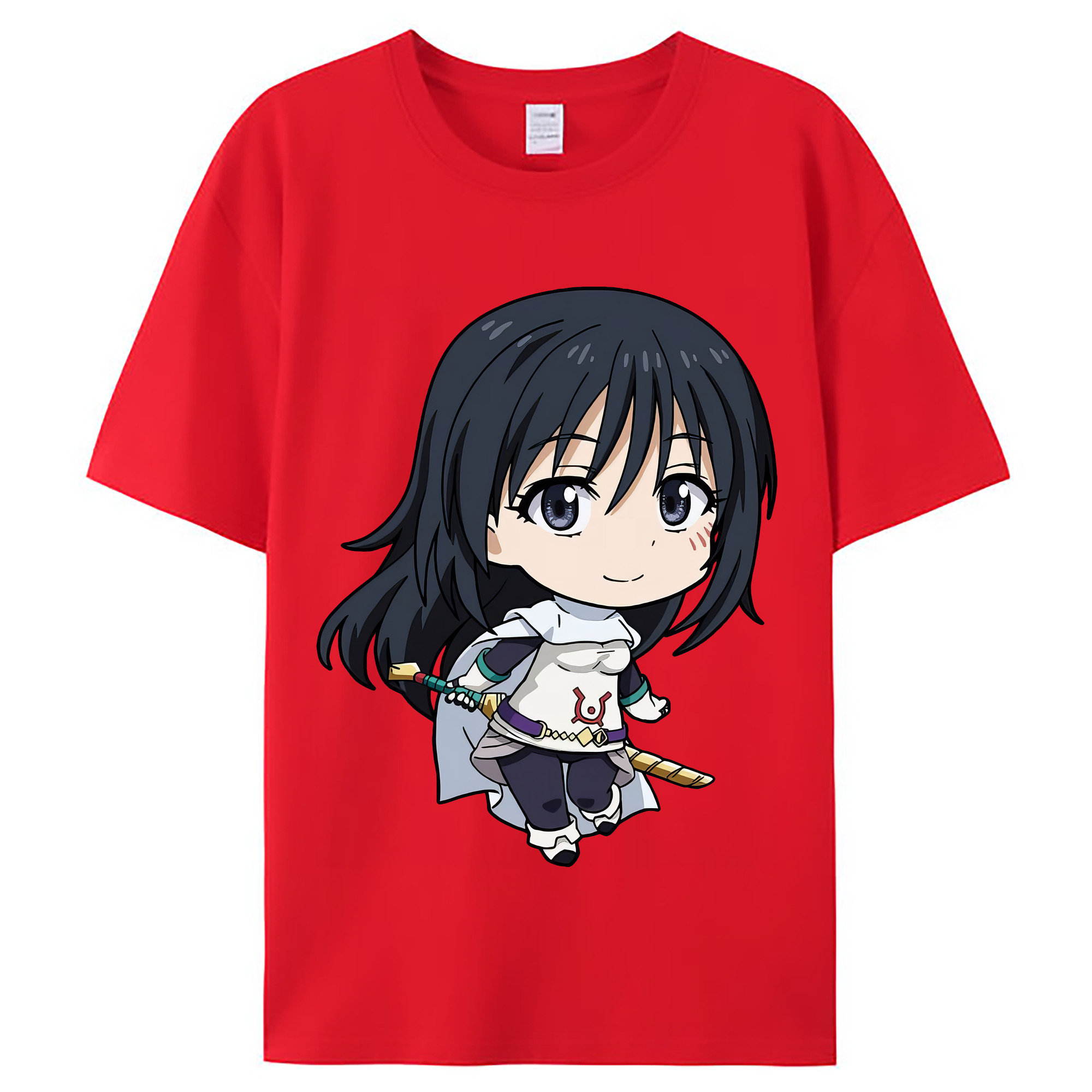 （画像用） 転スラ Regarding Reincarnated to Slime レディースカジュアルプリントTシャツ（綿100％）