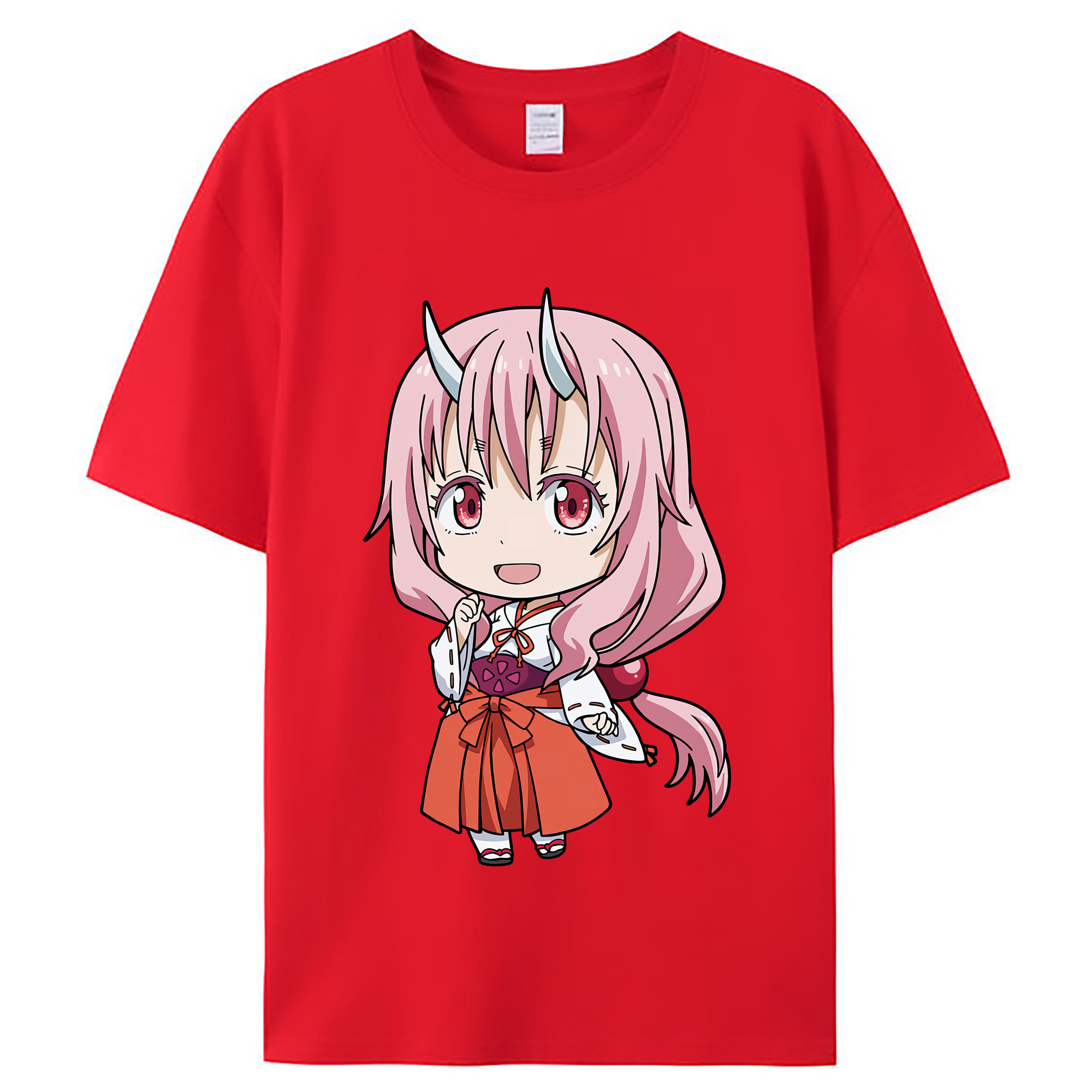 （画像用） 転スラ Regarding Reincarnated to Slime レディースカジュアルプリントTシャツ（綿100％）