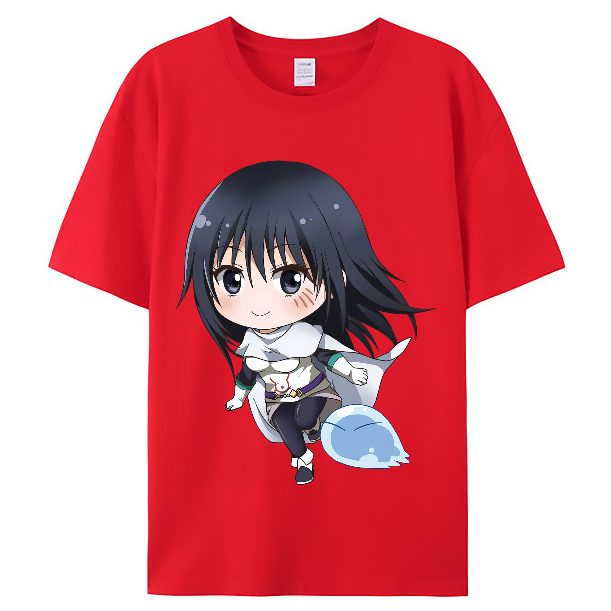 （画像用） 転スラ Regarding Reincarnated to Slime レディースカジュアルプリントTシャツ（綿100％）