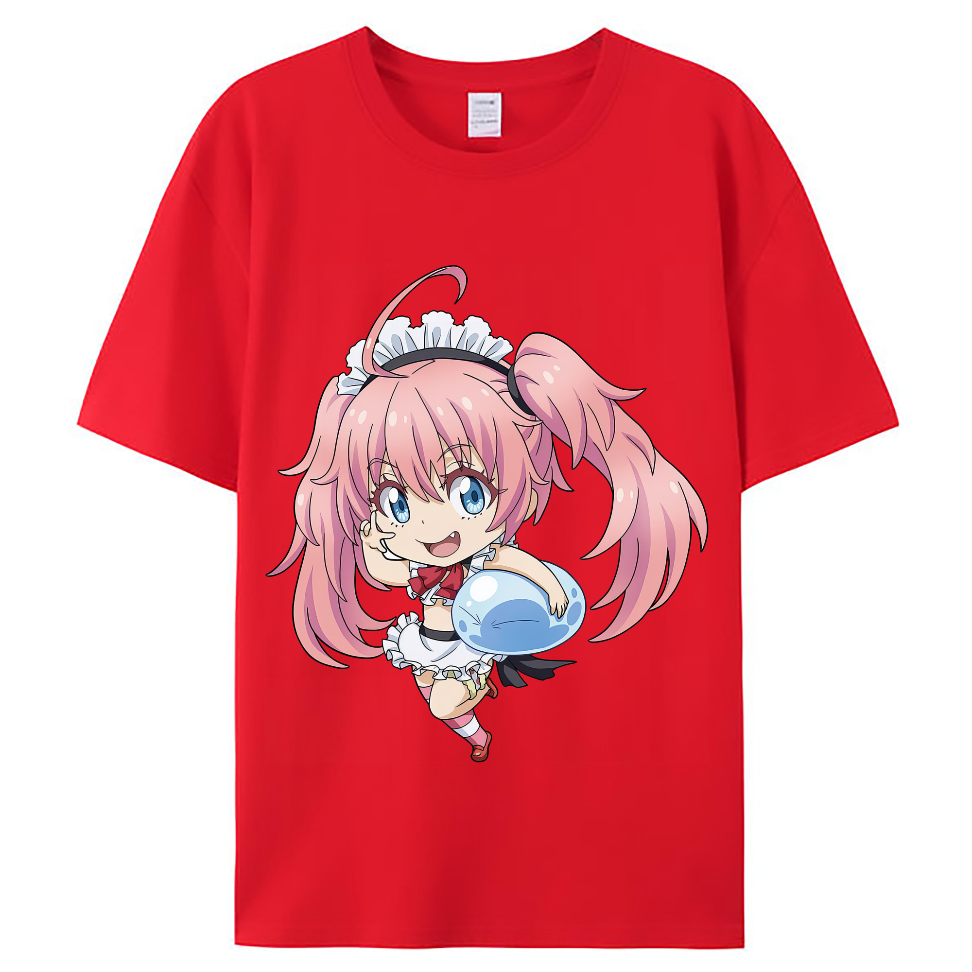 （画像用） 転スラ Regarding Reincarnated to Slime レディースカジュアルプリントTシャツ（綿100％）