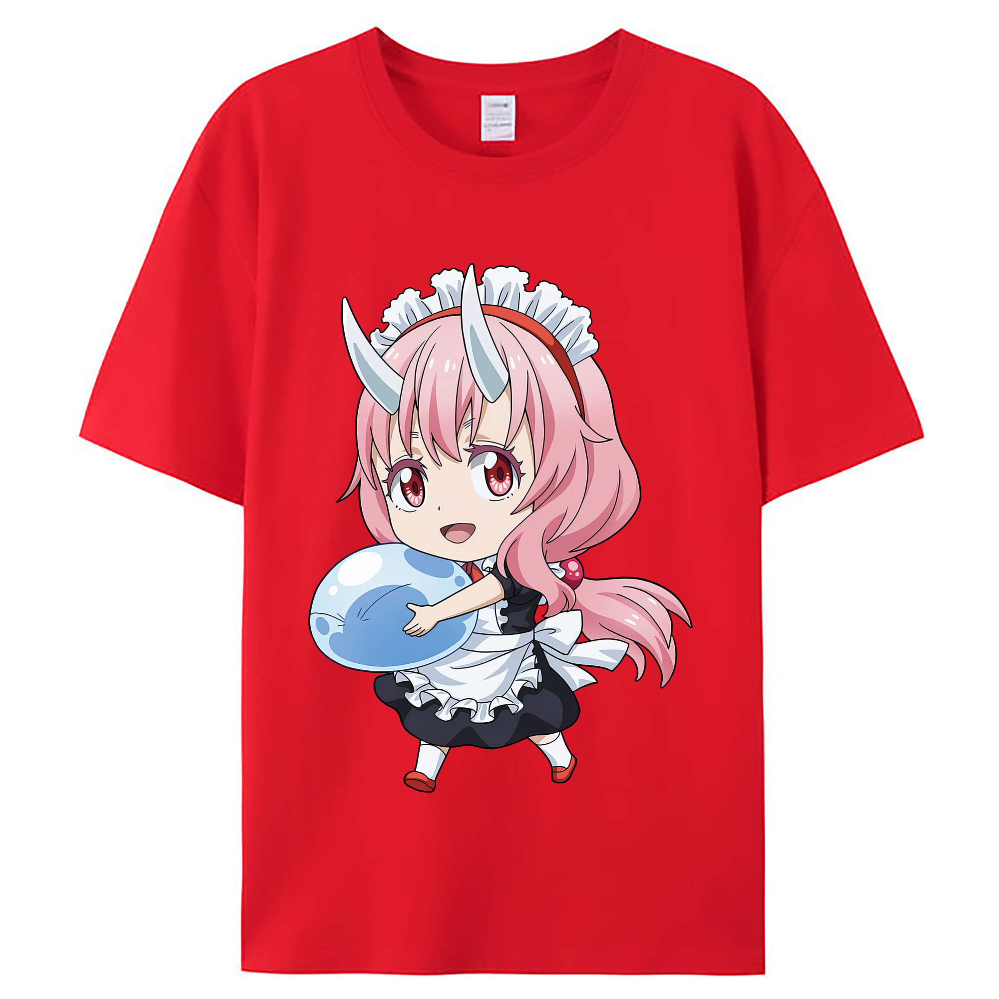 （画像用） 転スラ Regarding Reincarnated to Slime レディースカジュアルプリントTシャツ（綿100％）