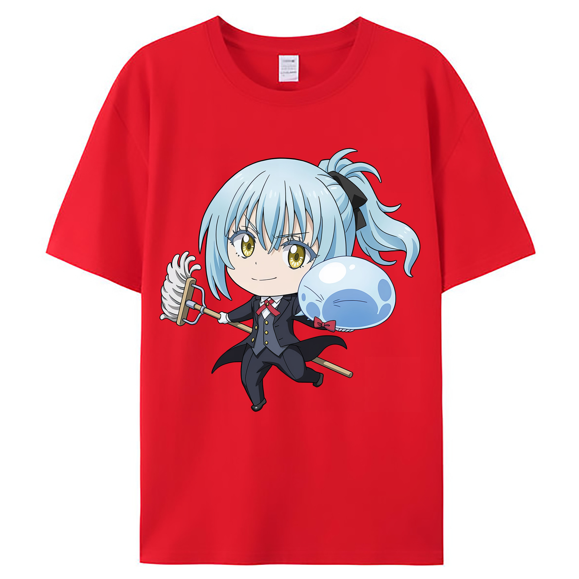 （画像用） 転スラ Regarding Reincarnated to Slime レディースカジュアルプリントTシャツ（綿100％）