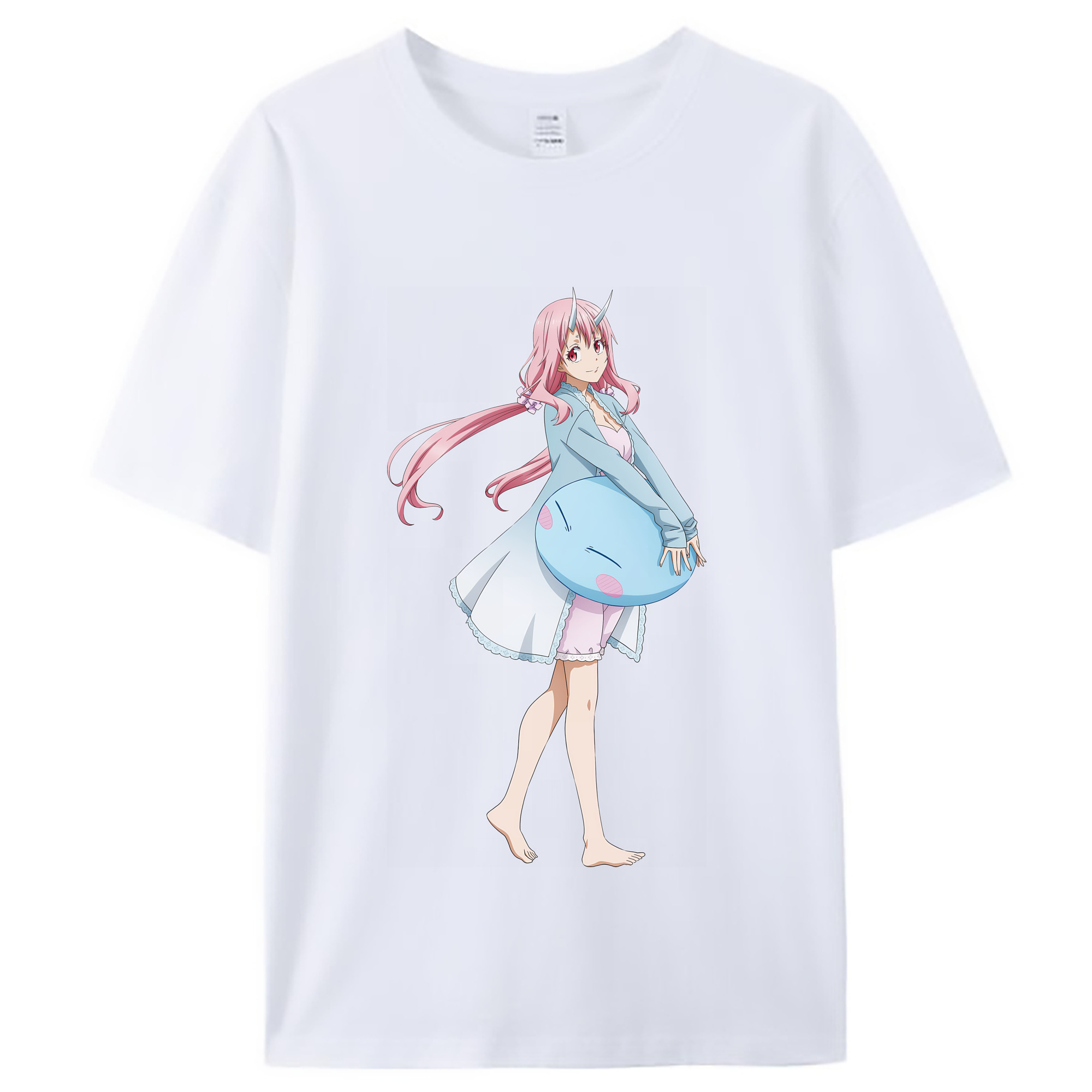 （画像用） 転スラ Regarding Reincarnated to Slime レディースカジュアルプリントTシャツ（綿100％）