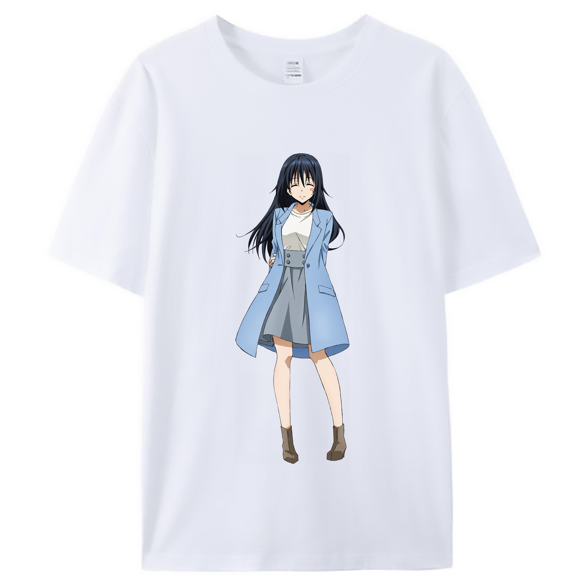 （画像用） 転スラ Regarding Reincarnated to Slime レディースカジュアルプリントTシャツ（綿100％）