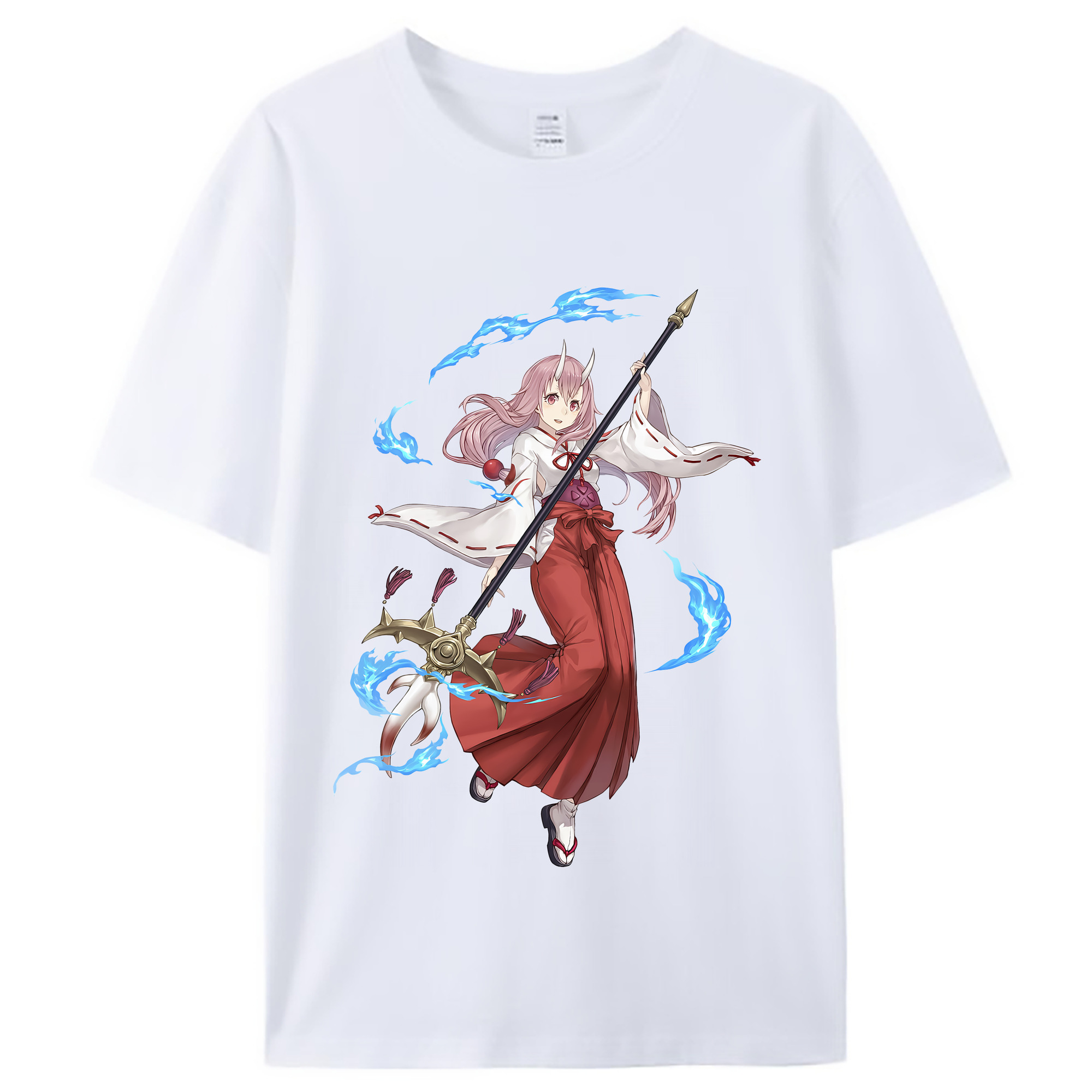 （画像用） 転スラ Regarding Reincarnated to Slime レディースカジュアルプリントTシャツ（綿100％）
