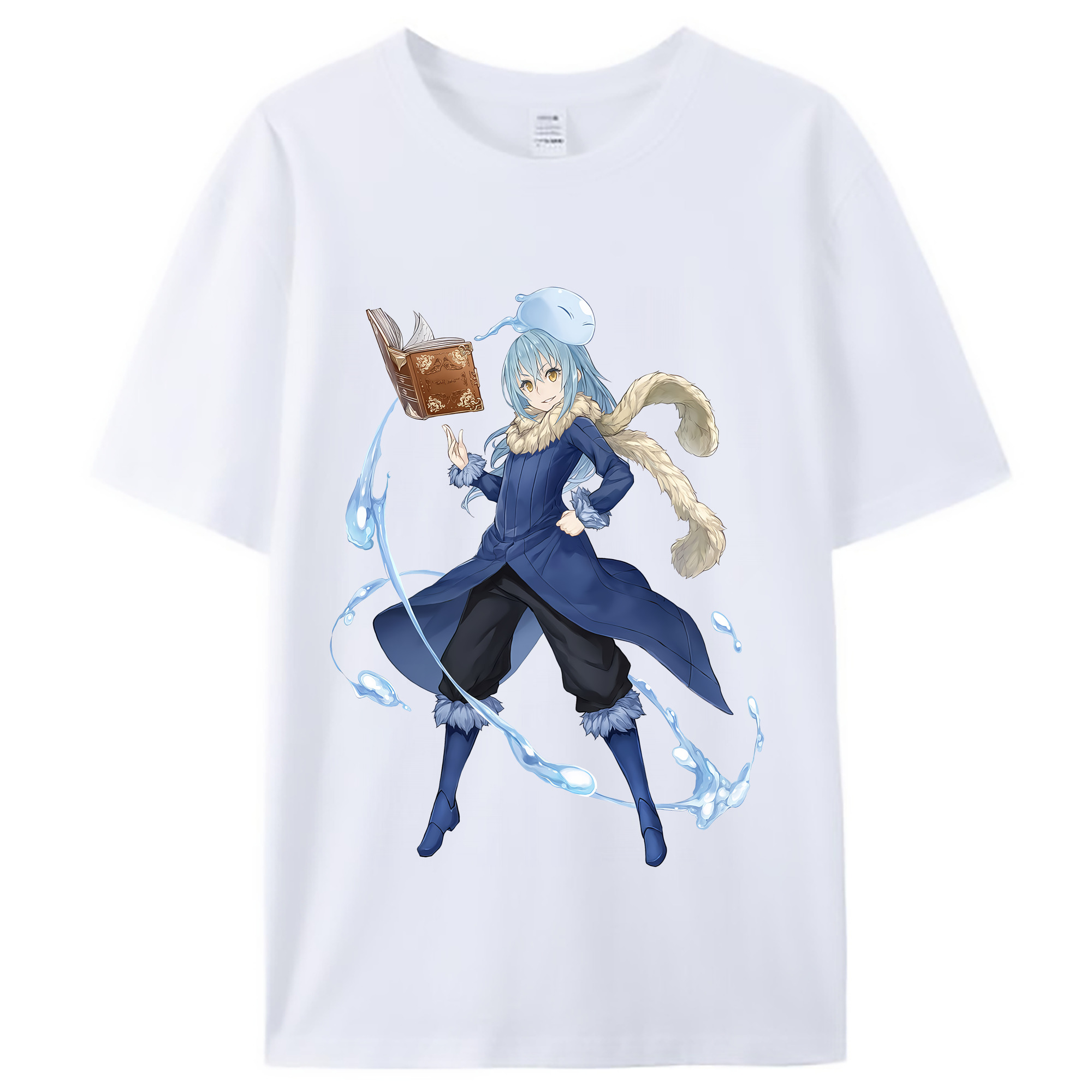 （画像用） 転スラ Regarding Reincarnated to Slime レディースカジュアルプリントTシャツ（綿100％）