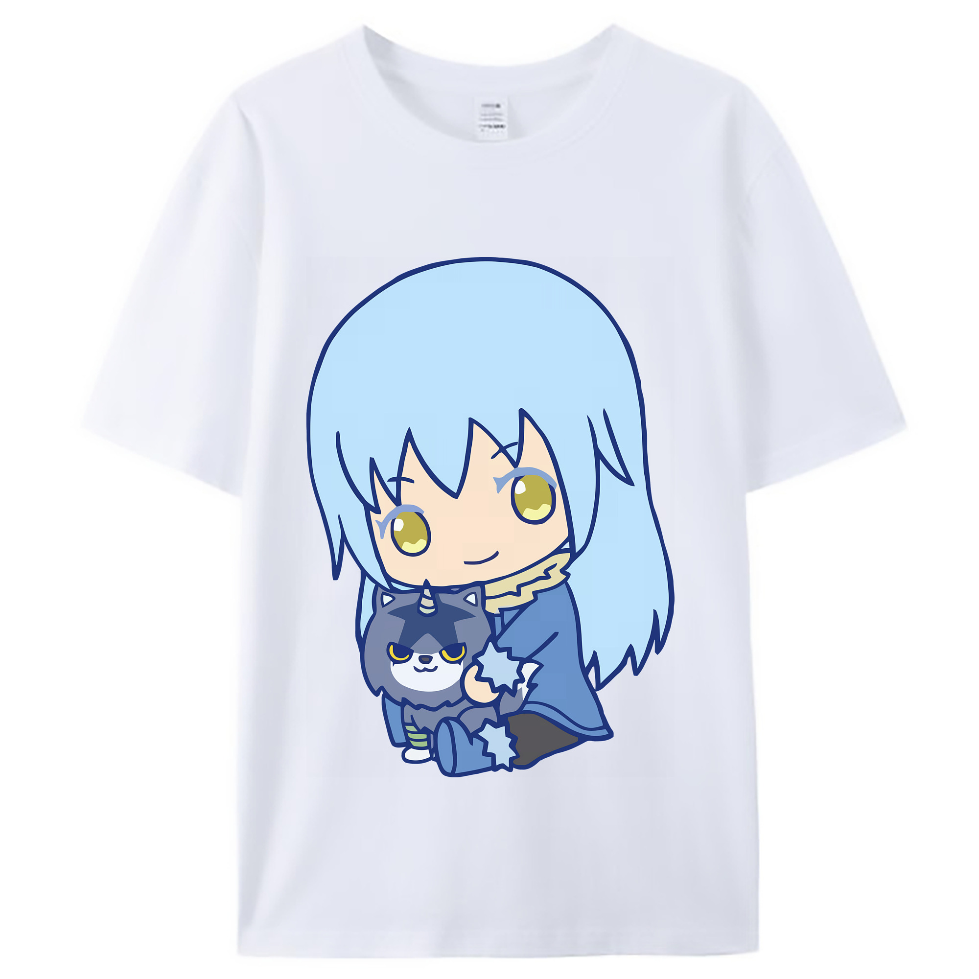 （画像用） 転スラ Regarding Reincarnated to Slime レディースカジュアルプリントTシャツ（綿100％）