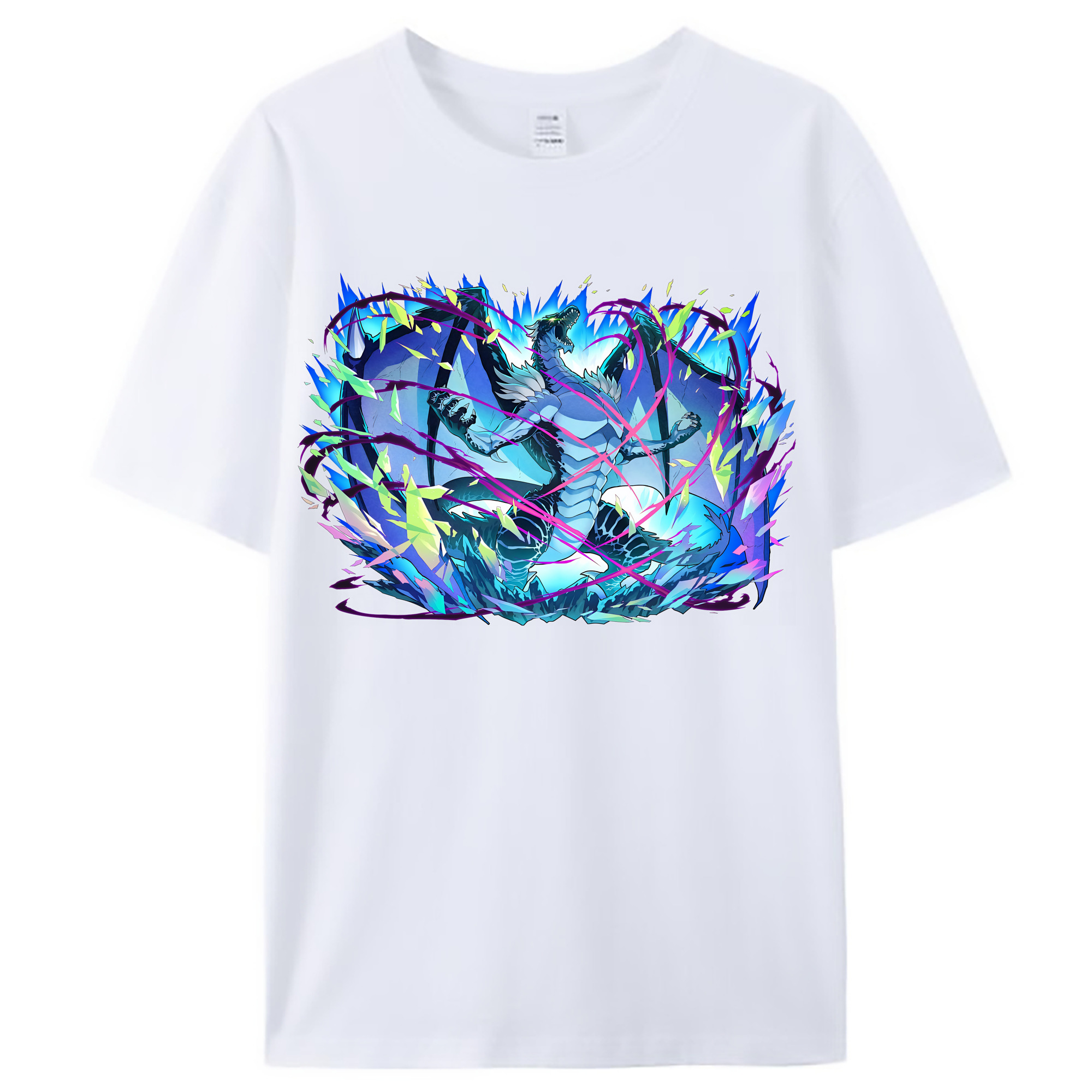 （画像用） 転スラ Regarding Reincarnated to Slime レディースカジュアルプリントTシャツ（綿100％）