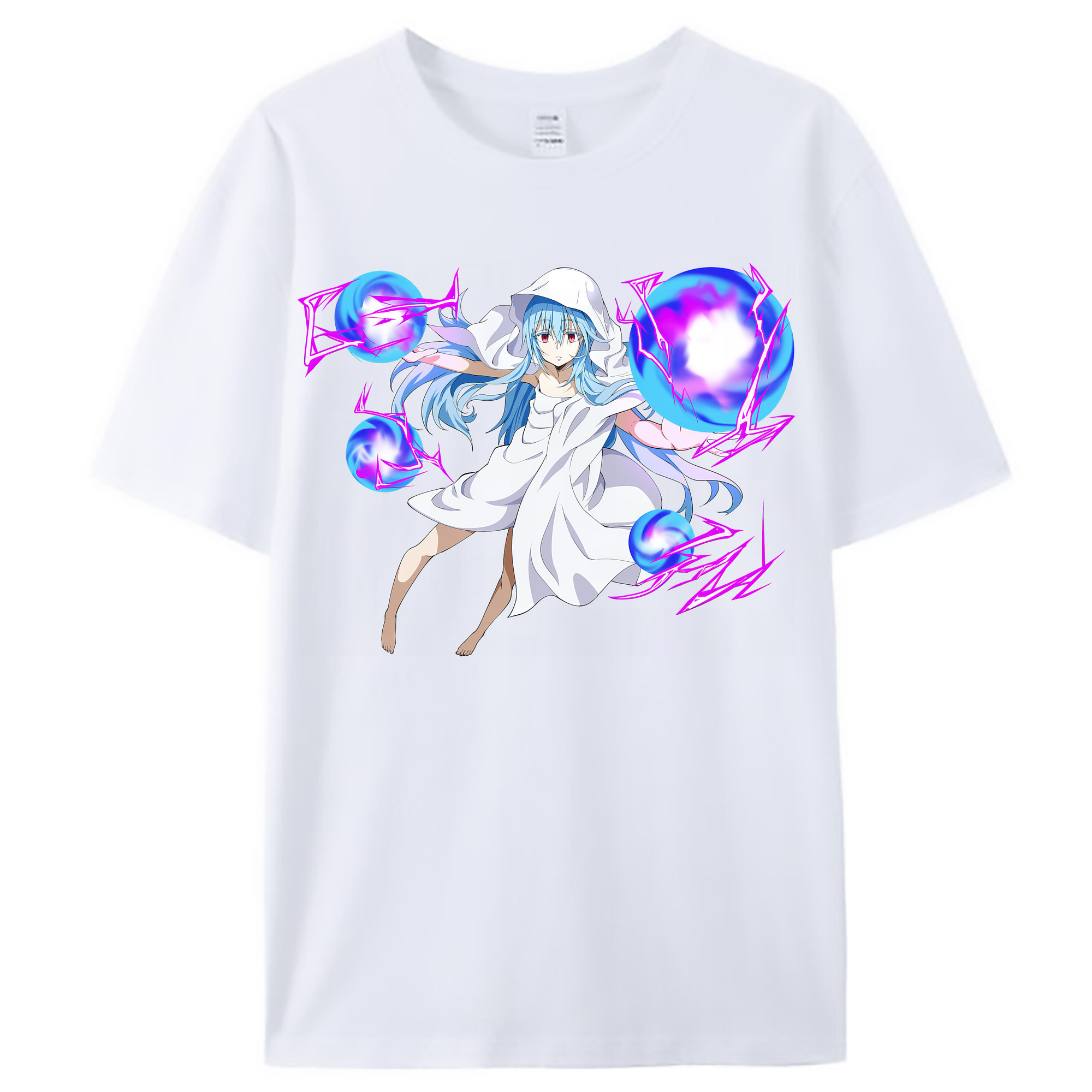 （画像用） 転スラ Regarding Reincarnated to Slime レディースカジュアルプリントTシャツ（綿100％）