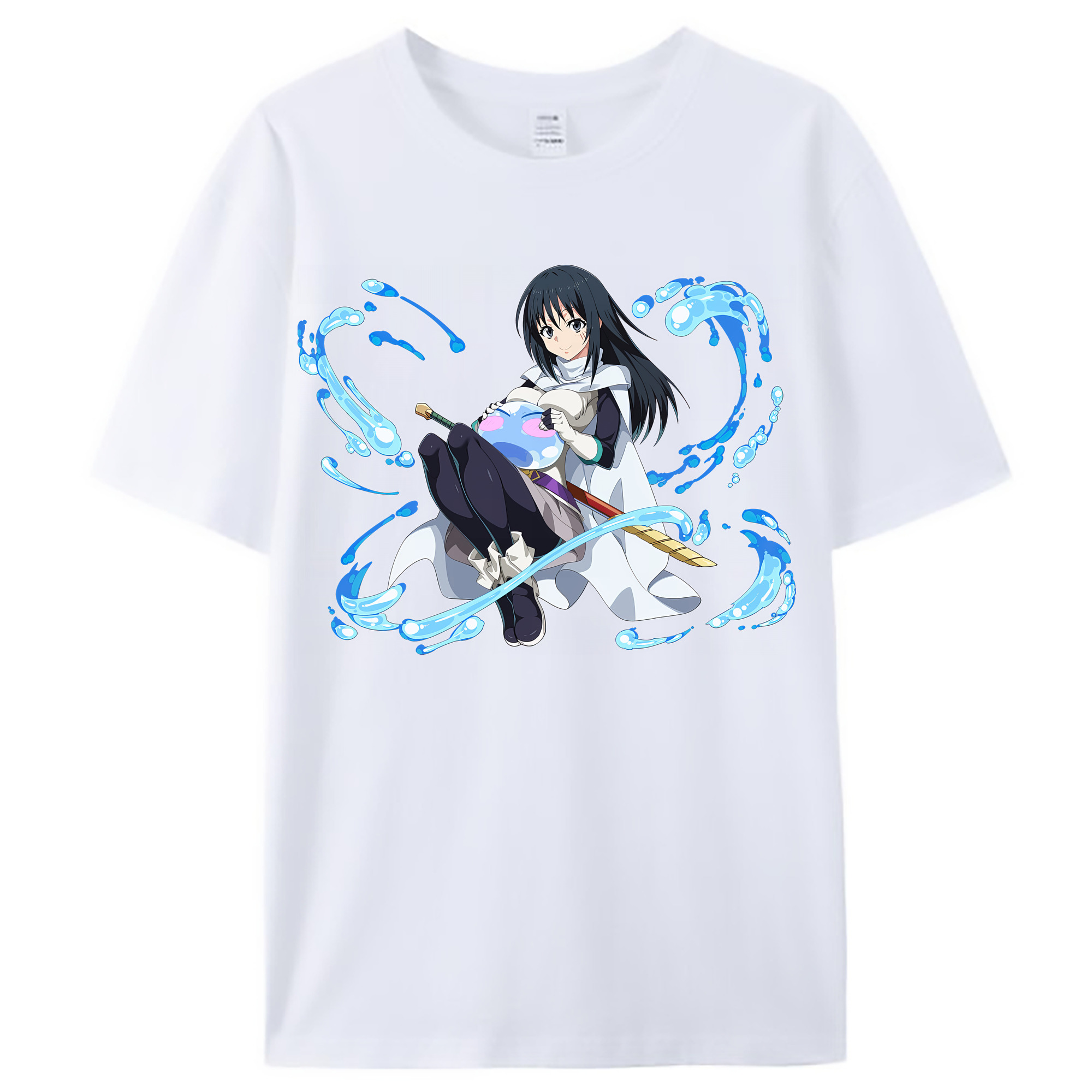（画像用） 転スラ Regarding Reincarnated to Slime レディースカジュアルプリントTシャツ（綿100％）