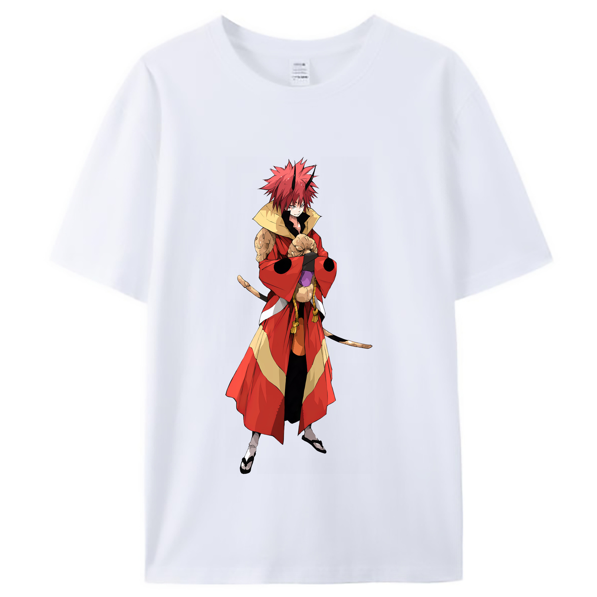 （画像用） 転スラ Regarding Reincarnated to Slime レディースカジュアルプリントTシャツ（綿100％）