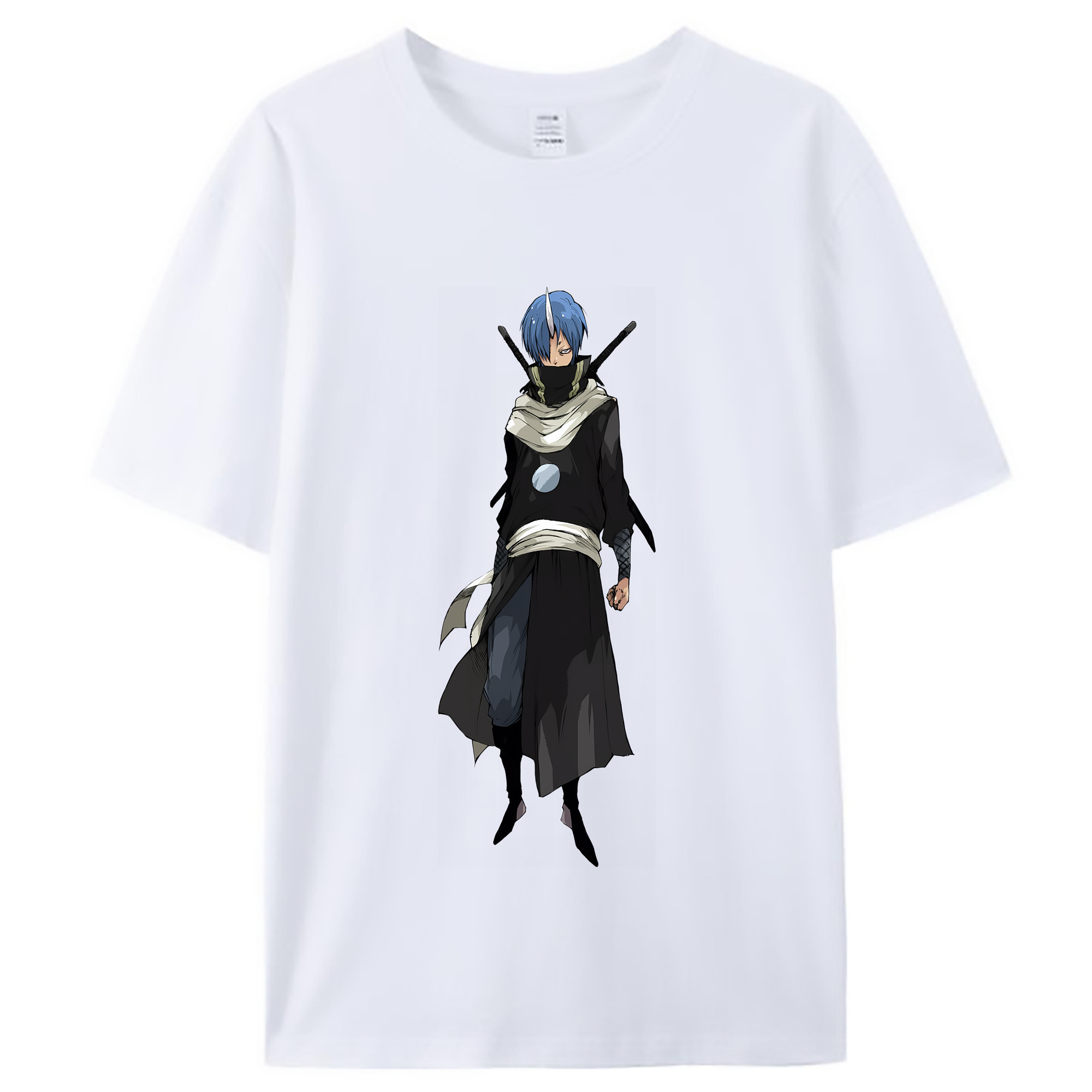 （画像用） 転スラ Regarding Reincarnated to Slime レディースカジュアルプリントTシャツ（綿100％）