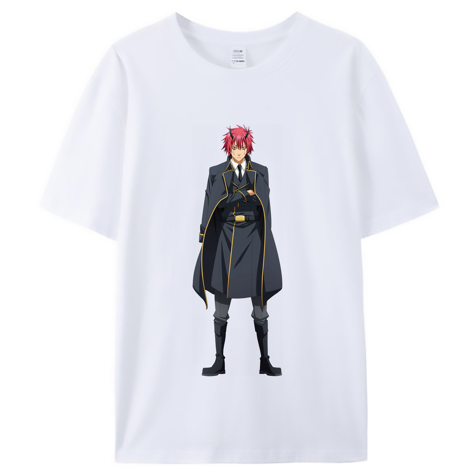 （画像用） 転スラ Regarding Reincarnated to Slime レディースカジュアルプリントTシャツ（綿100％）