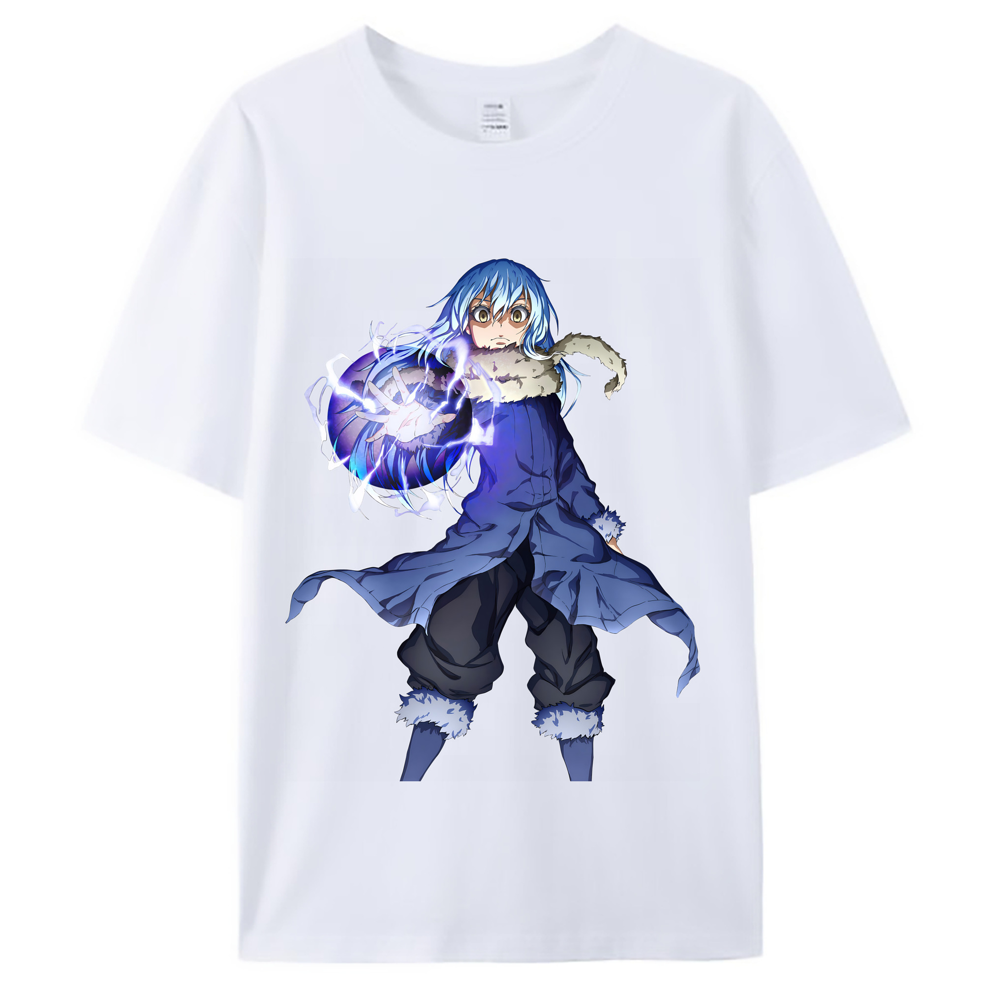 （画像用） 転スラ Regarding Reincarnated to Slime レディースカジュアルプリントTシャツ（綿100％）