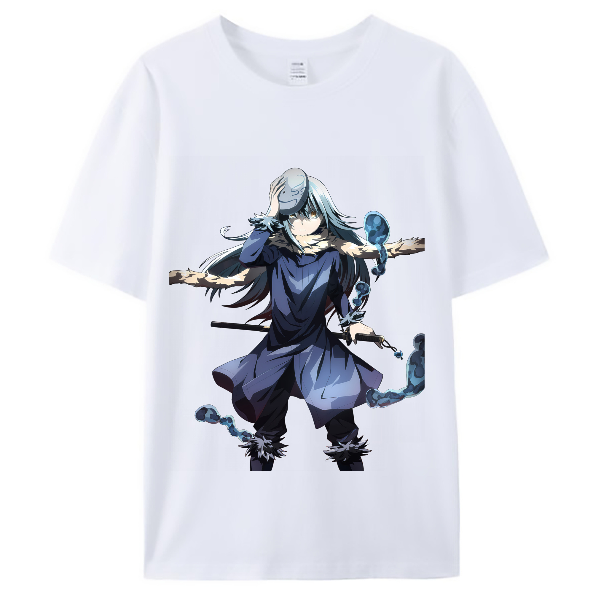 （画像用） 転スラ Regarding Reincarnated to Slime レディースカジュアルプリントTシャツ（綿100％）