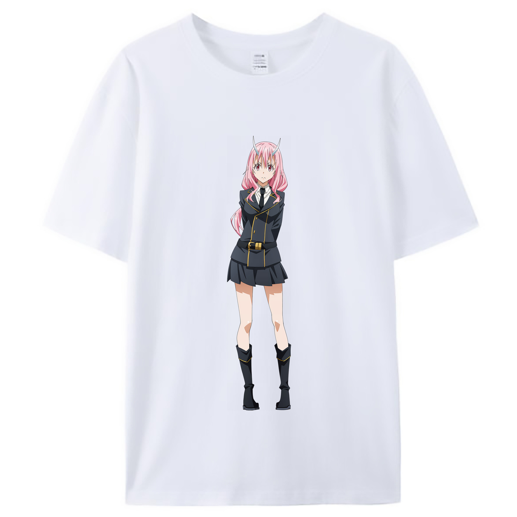 （画像用） 転スラ Regarding Reincarnated to Slime レディースカジュアルプリントTシャツ（綿100％）